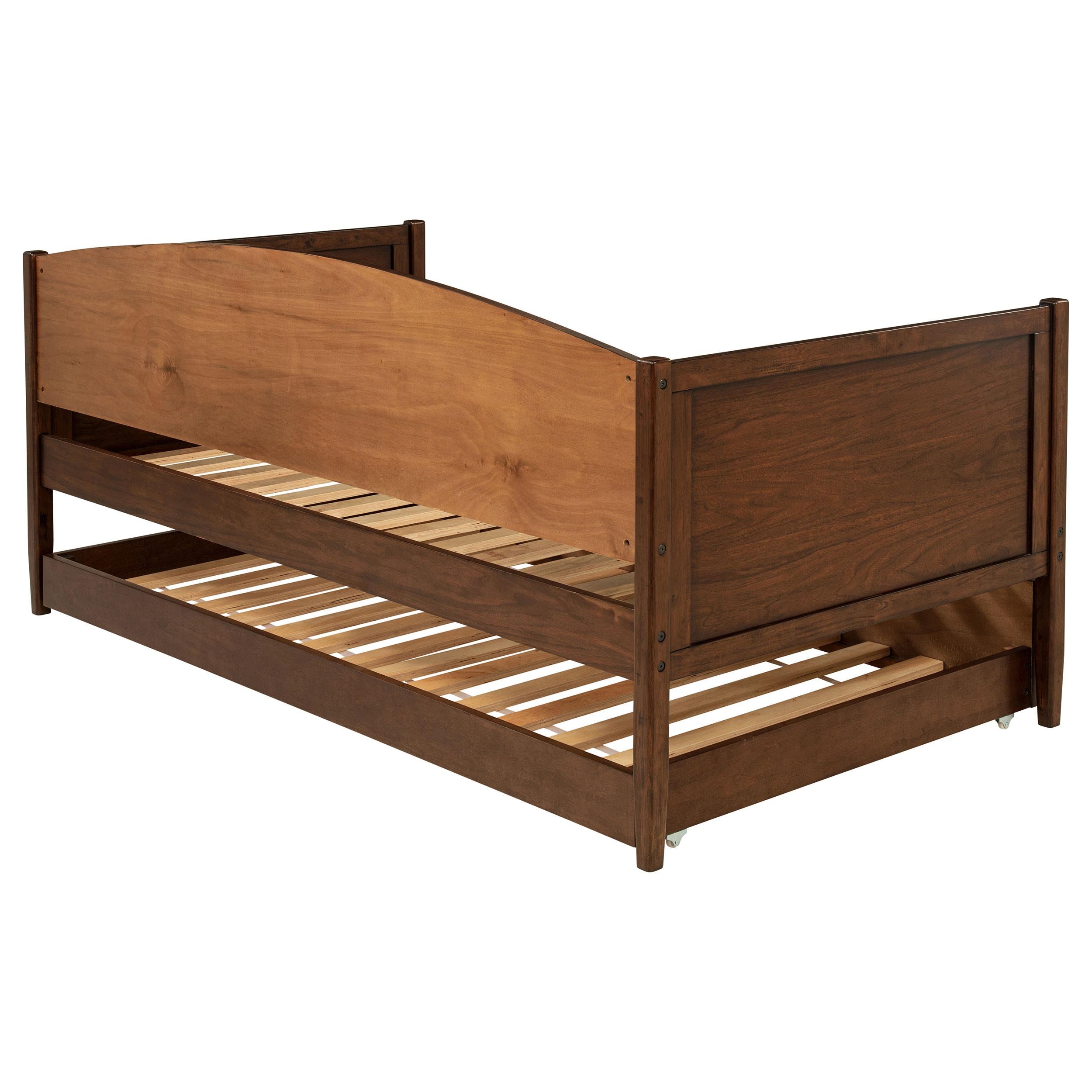  Coaster Furniture Bozeman 300686 Wood Twin Daybed With Trundle - Medium Walnut IMAGE 5