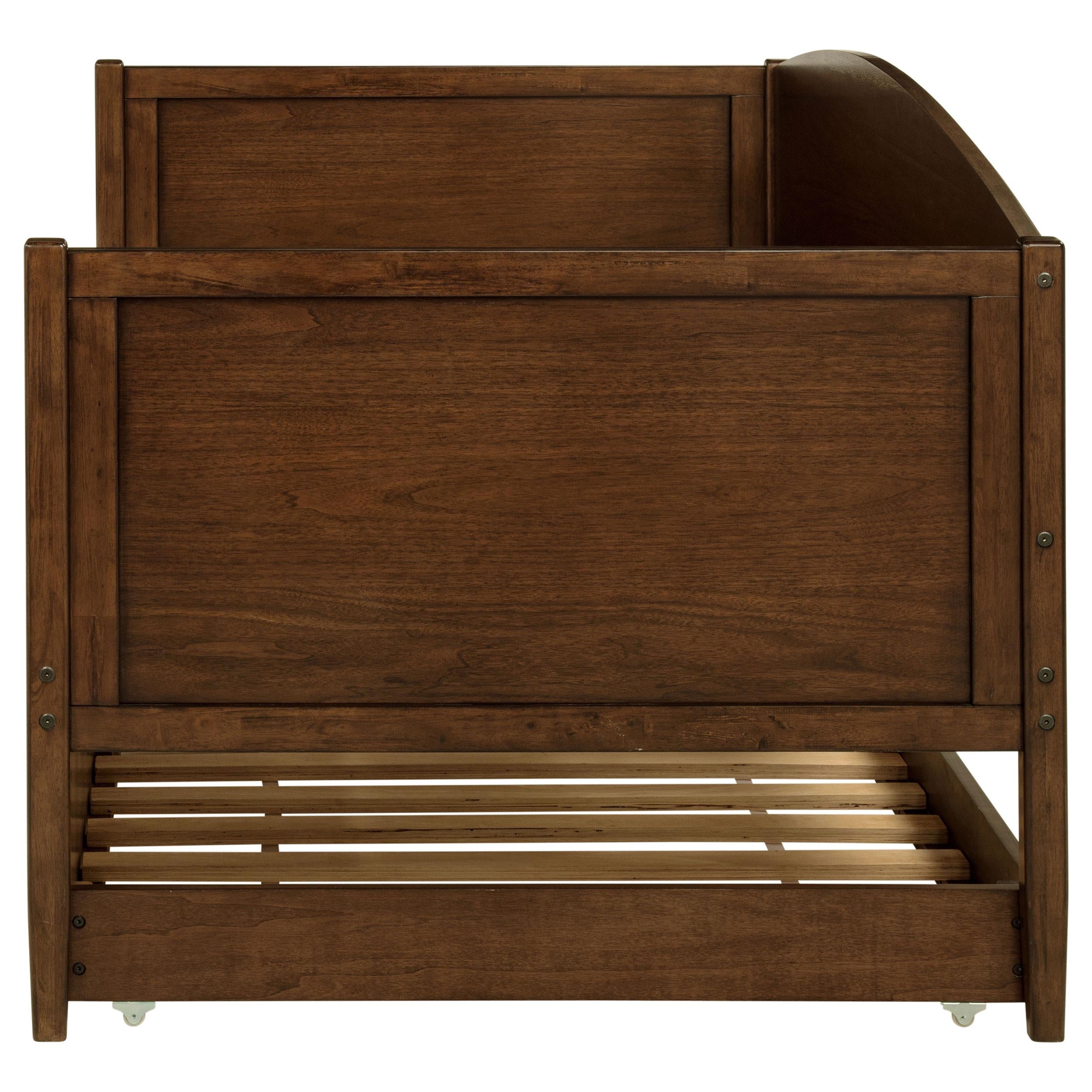  Coaster Furniture Bozeman 300686 Wood Twin Daybed With Trundle - Medium Walnut IMAGE 6