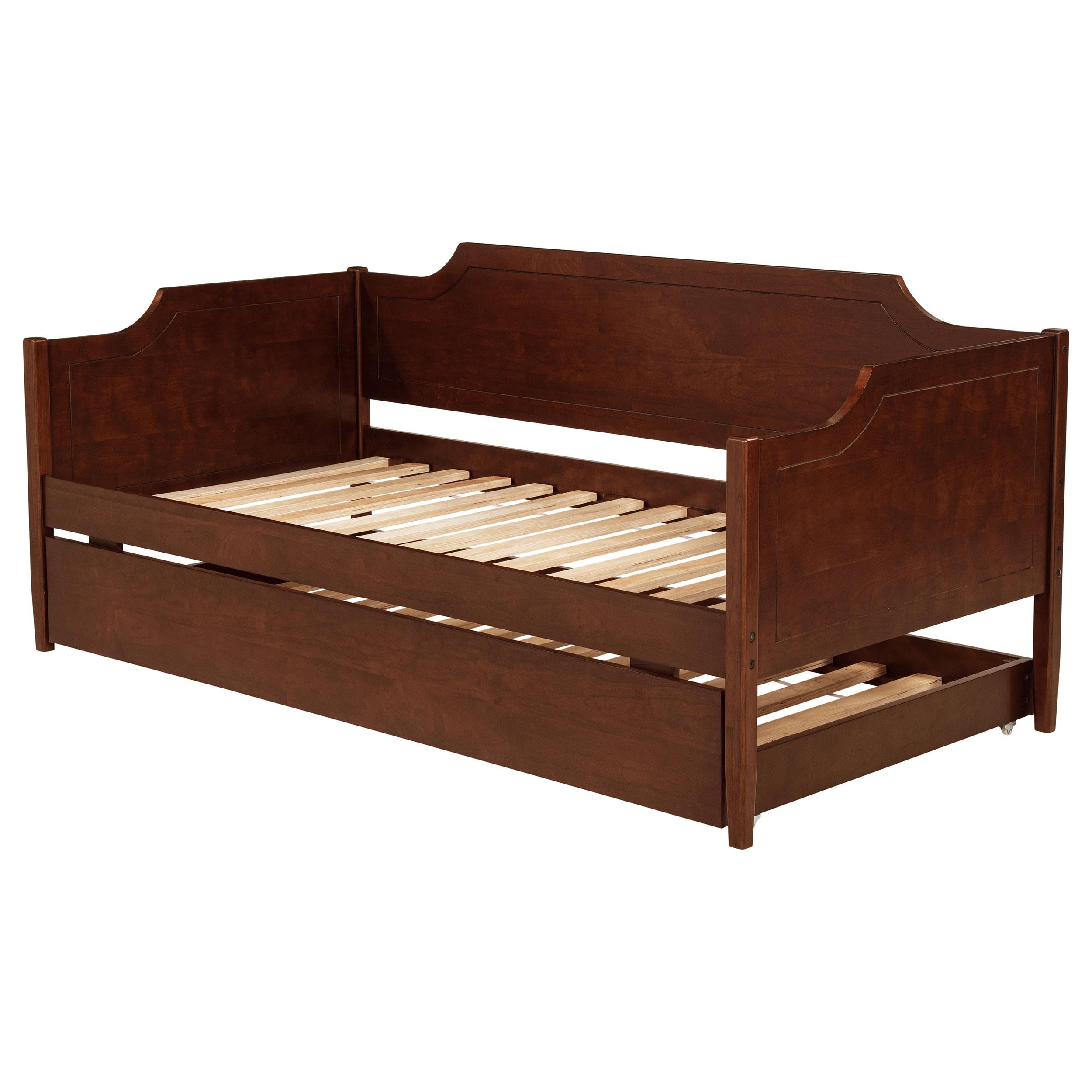  Coaster Furniture Redding 300687 Wood Twin Daybed With Trundle - Cherry IMAGE 1