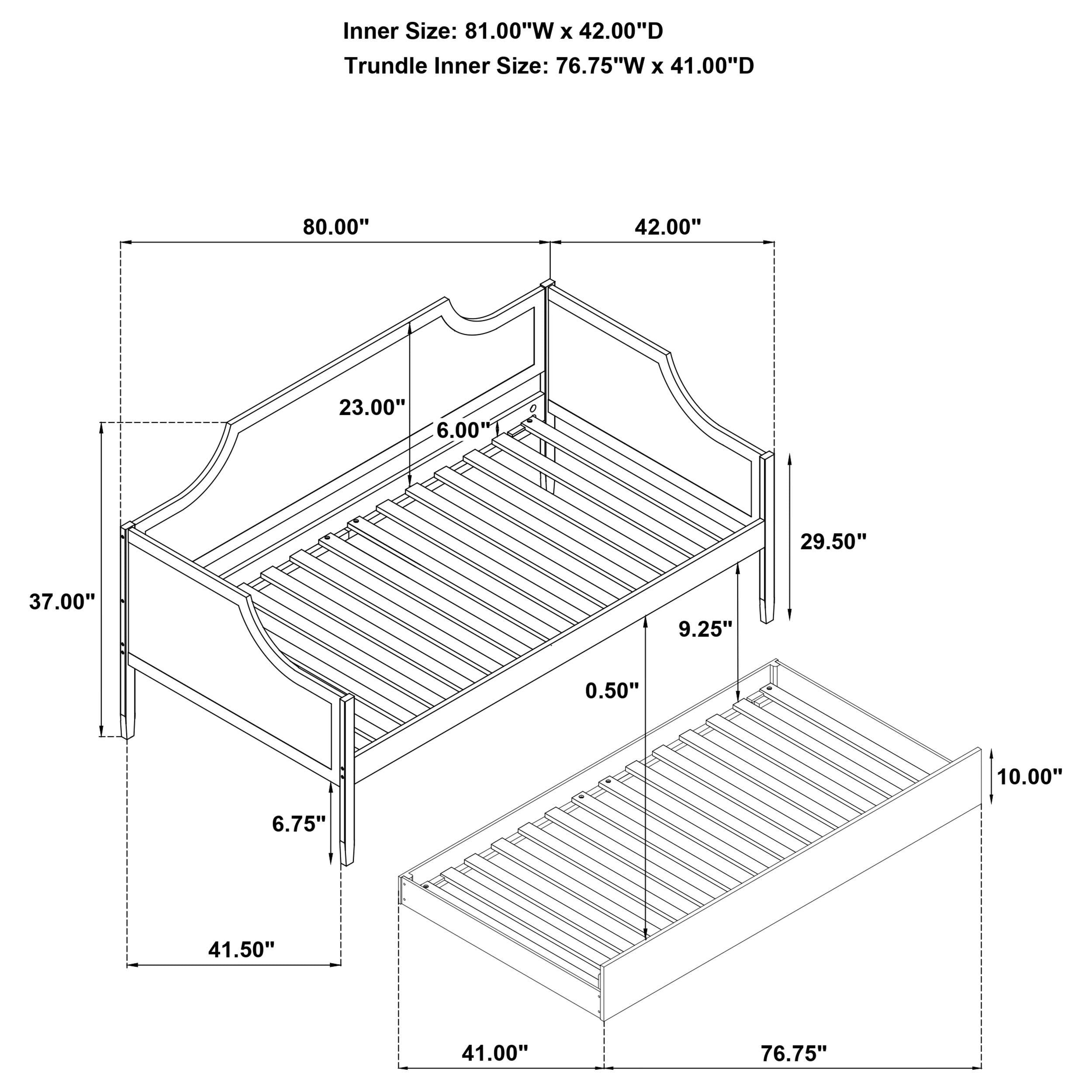  Coaster Furniture Redding 300687 Wood Twin Daybed With Trundle - Cherry IMAGE 14