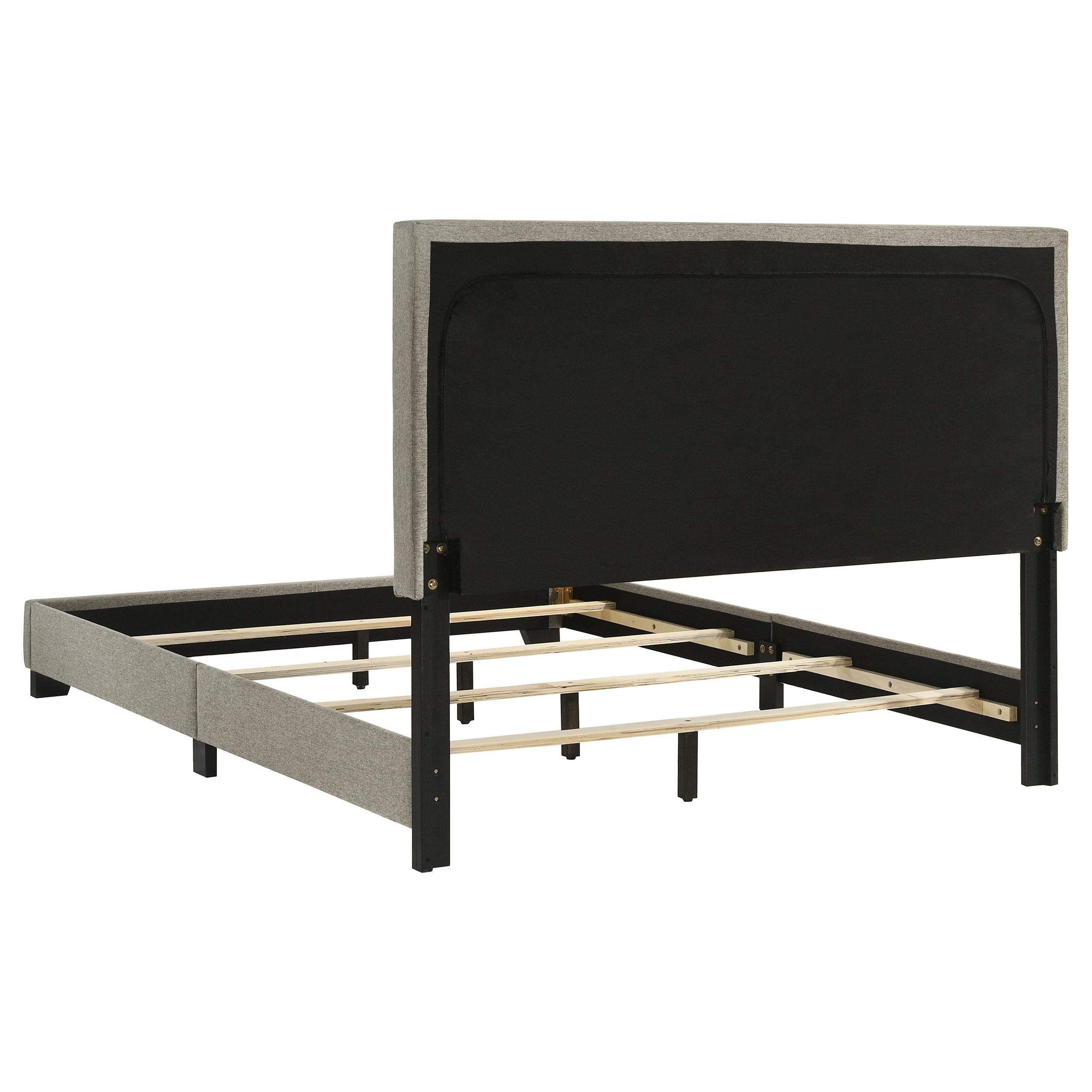  Coaster Furniture Dorian 300851F Fabric Upholstered Full Panel Bed - Taupe IMAGE 5