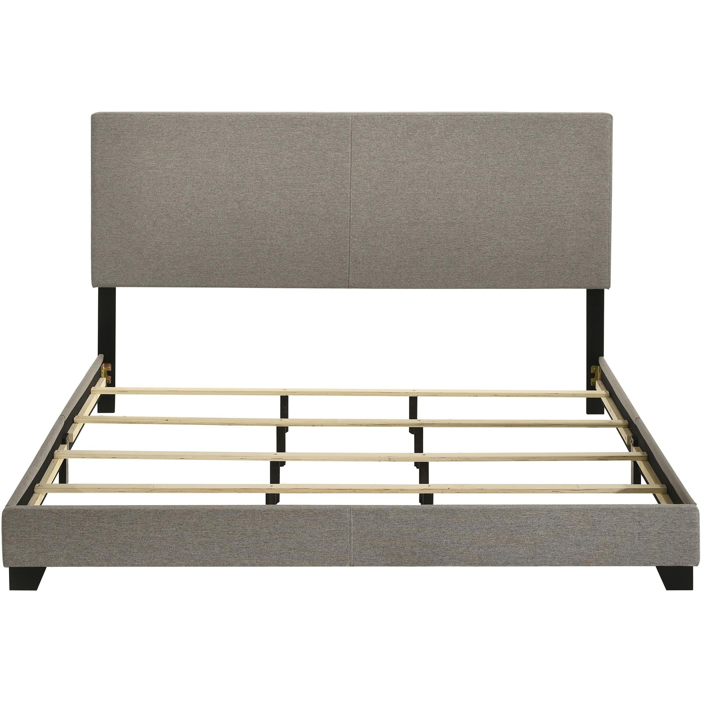  Coaster Furniture Dorian 300851KW Fabric Upholstered California King Panel Bed - Taupe IMAGE 4
