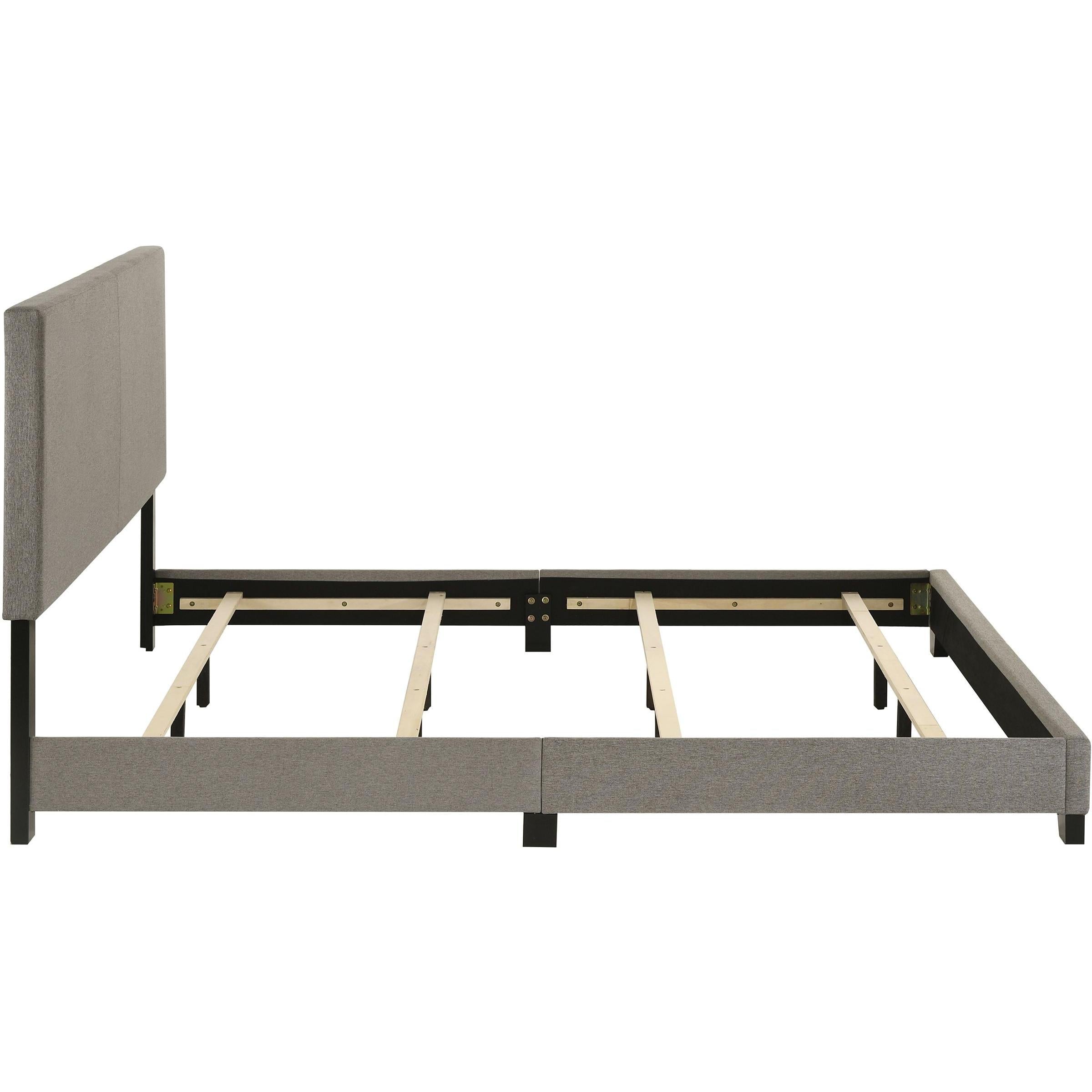  Coaster Furniture Dorian 300851KW Fabric Upholstered California King Panel Bed - Taupe IMAGE 6
