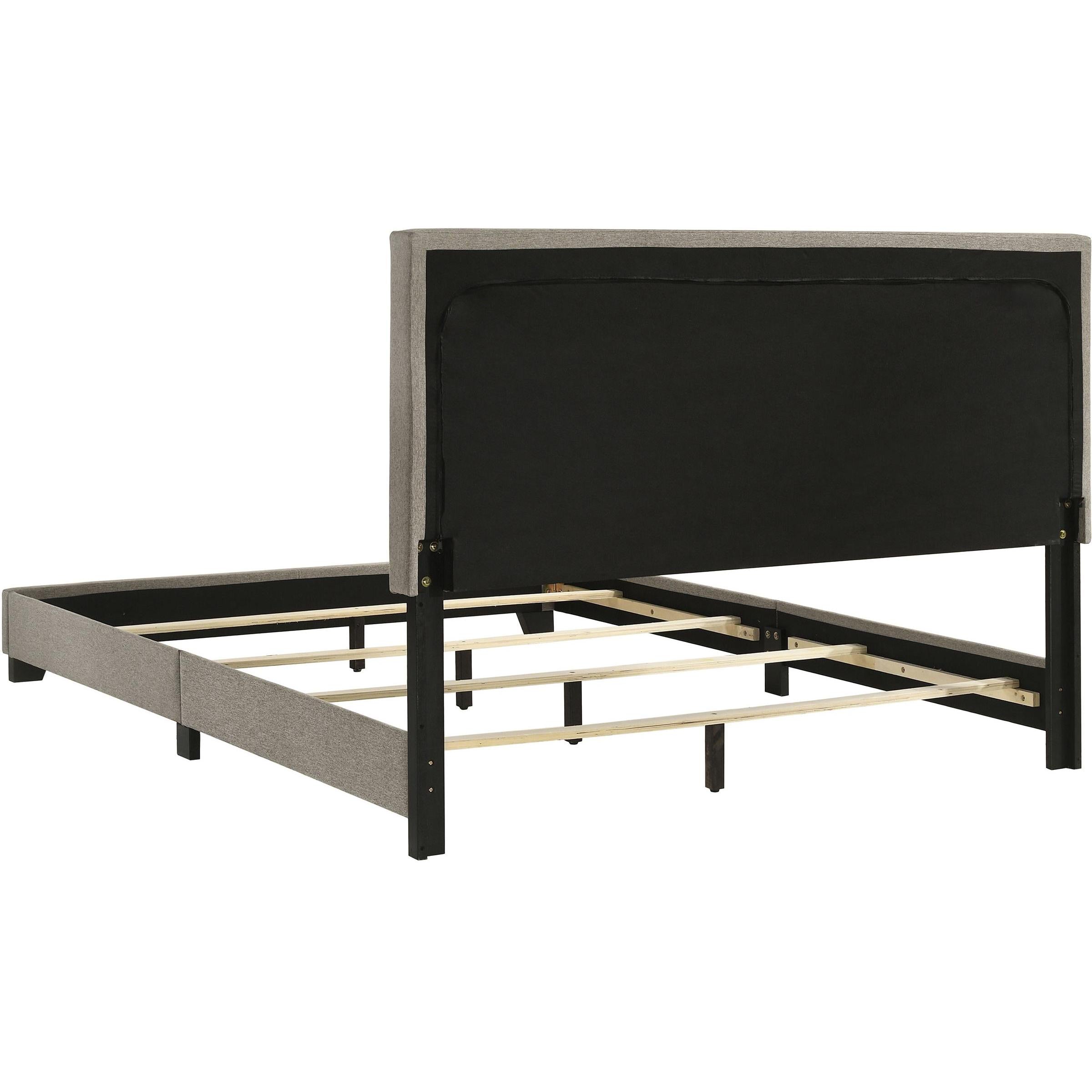  Coaster Furniture Dorian 300851Q Fabric Upholstered Queen Panel Bed - Taupe IMAGE 5