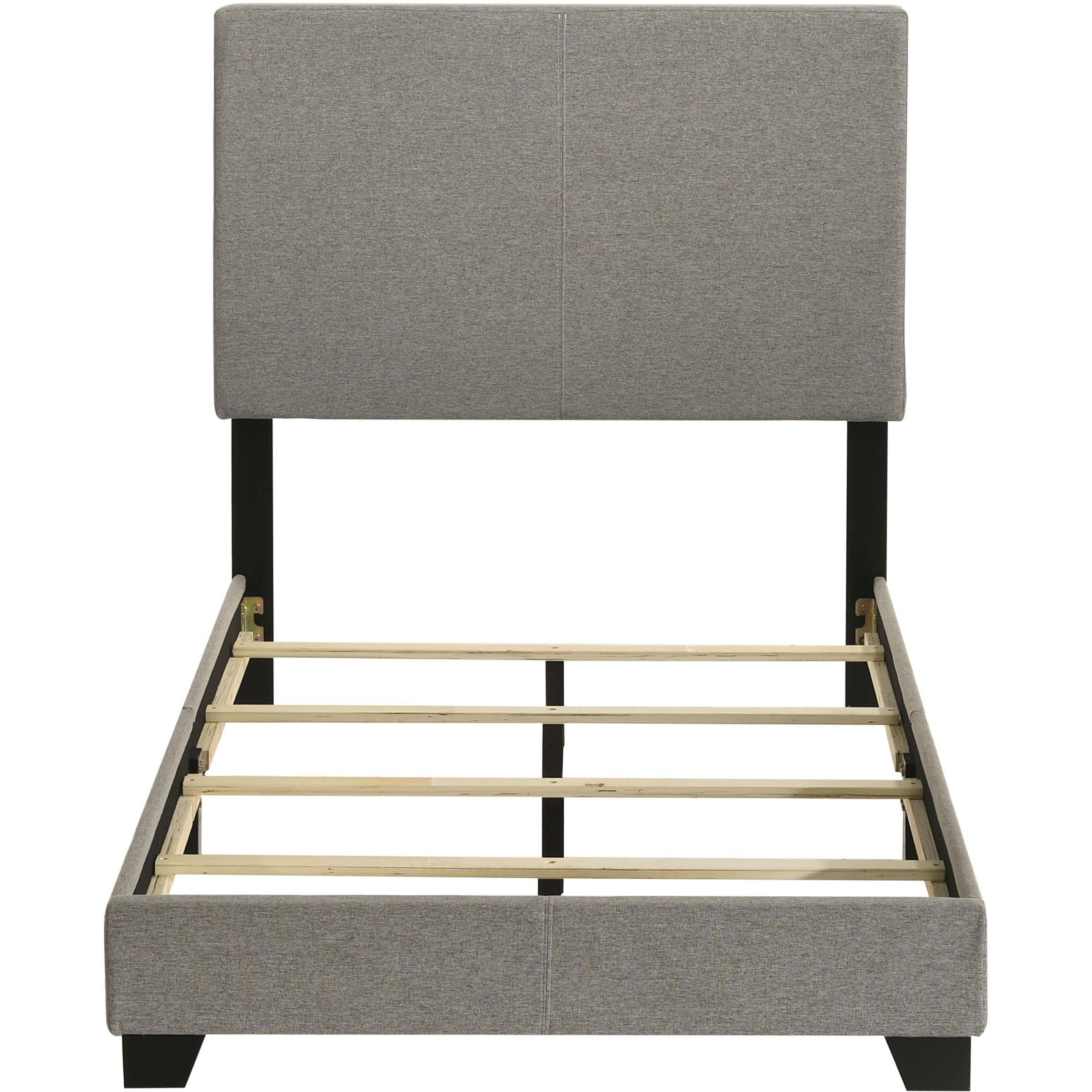  Coaster Furniture Dorian 300851T Fabric Upholstered Twin Panel Bed - Taupe IMAGE 4