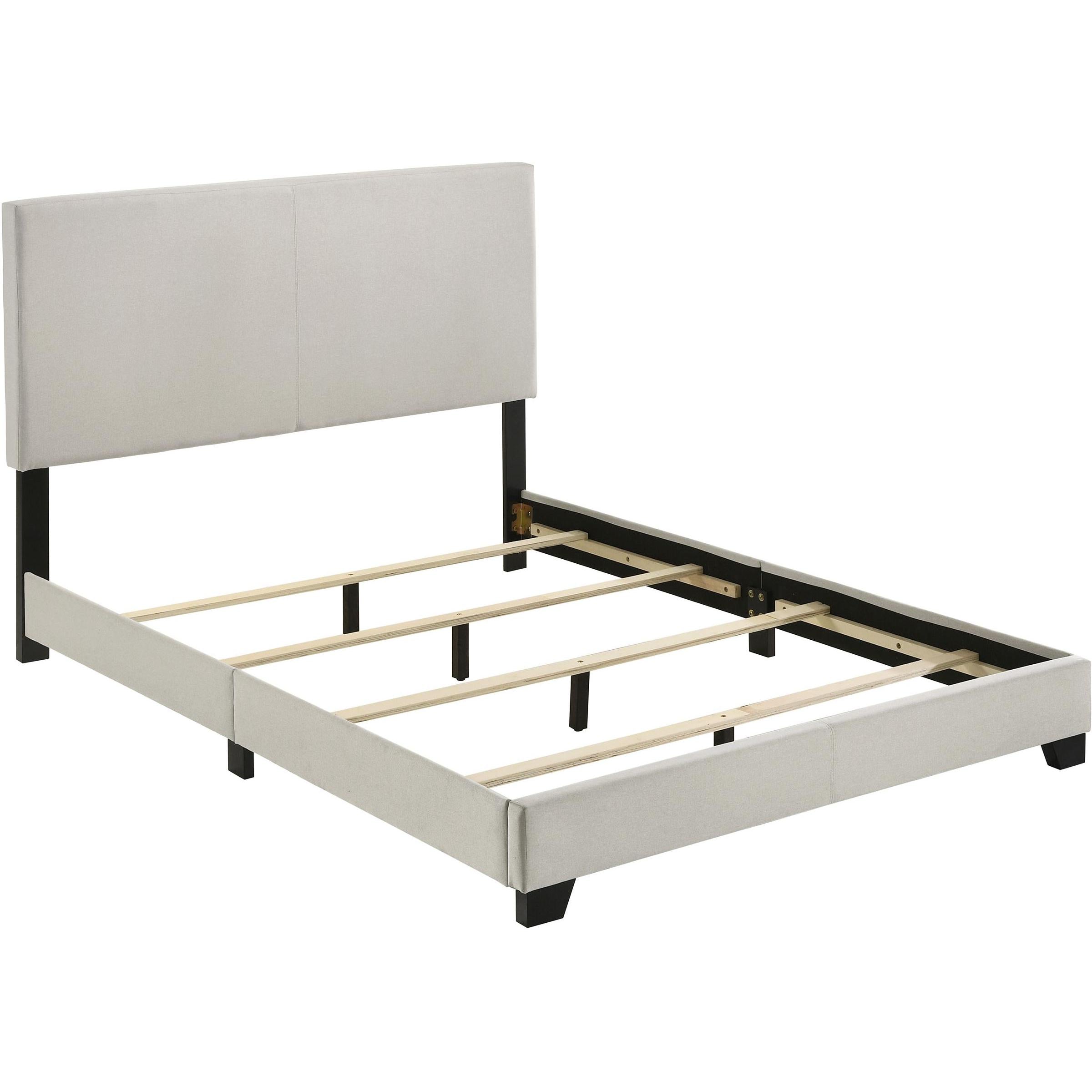  Coaster Furniture Dorian 300852F Fabric Upholstered Full Panel Bed - Cream IMAGE 3