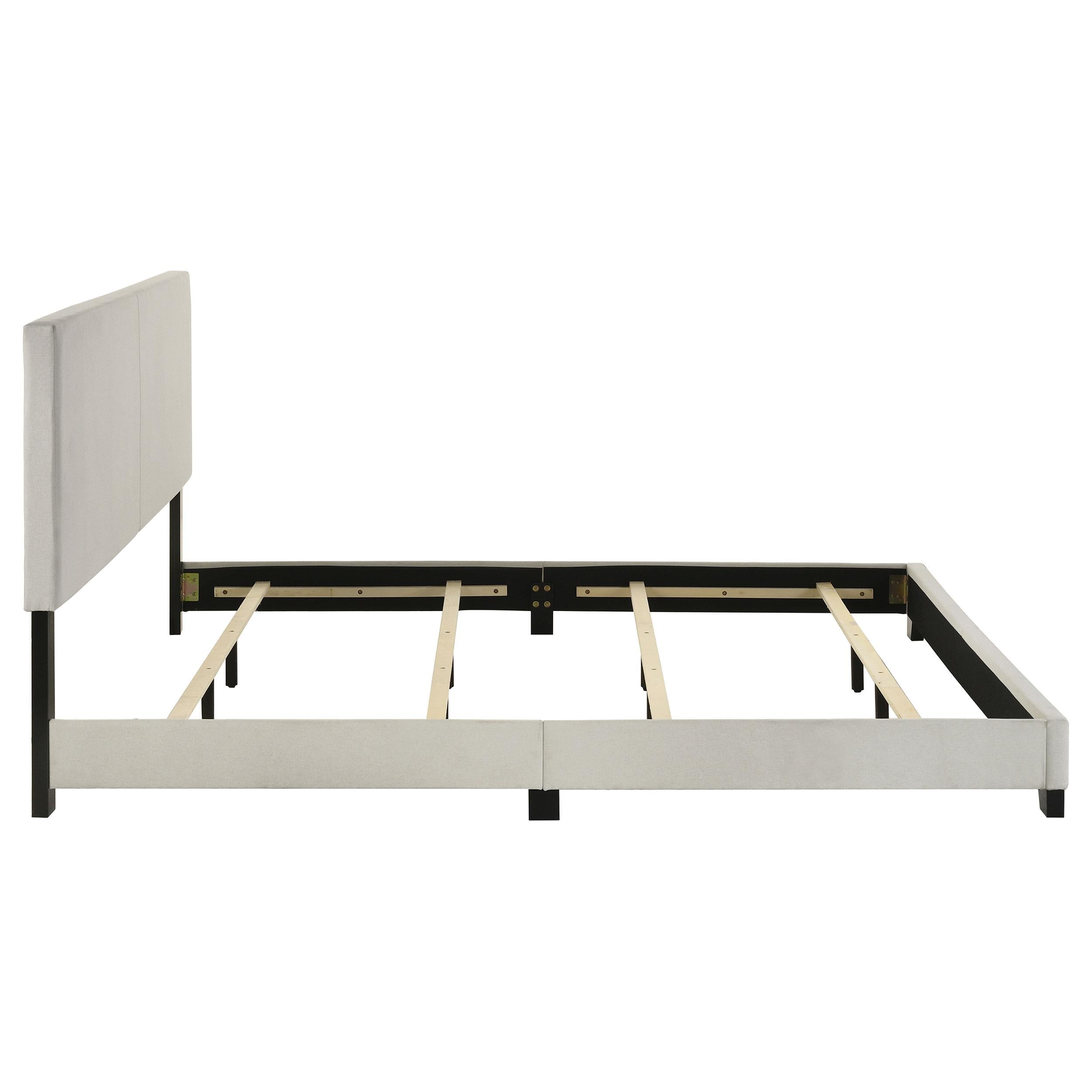  Coaster Furniture Dorian 300852KW Fabric Upholstered California King Panel Bed - Cream IMAGE 4