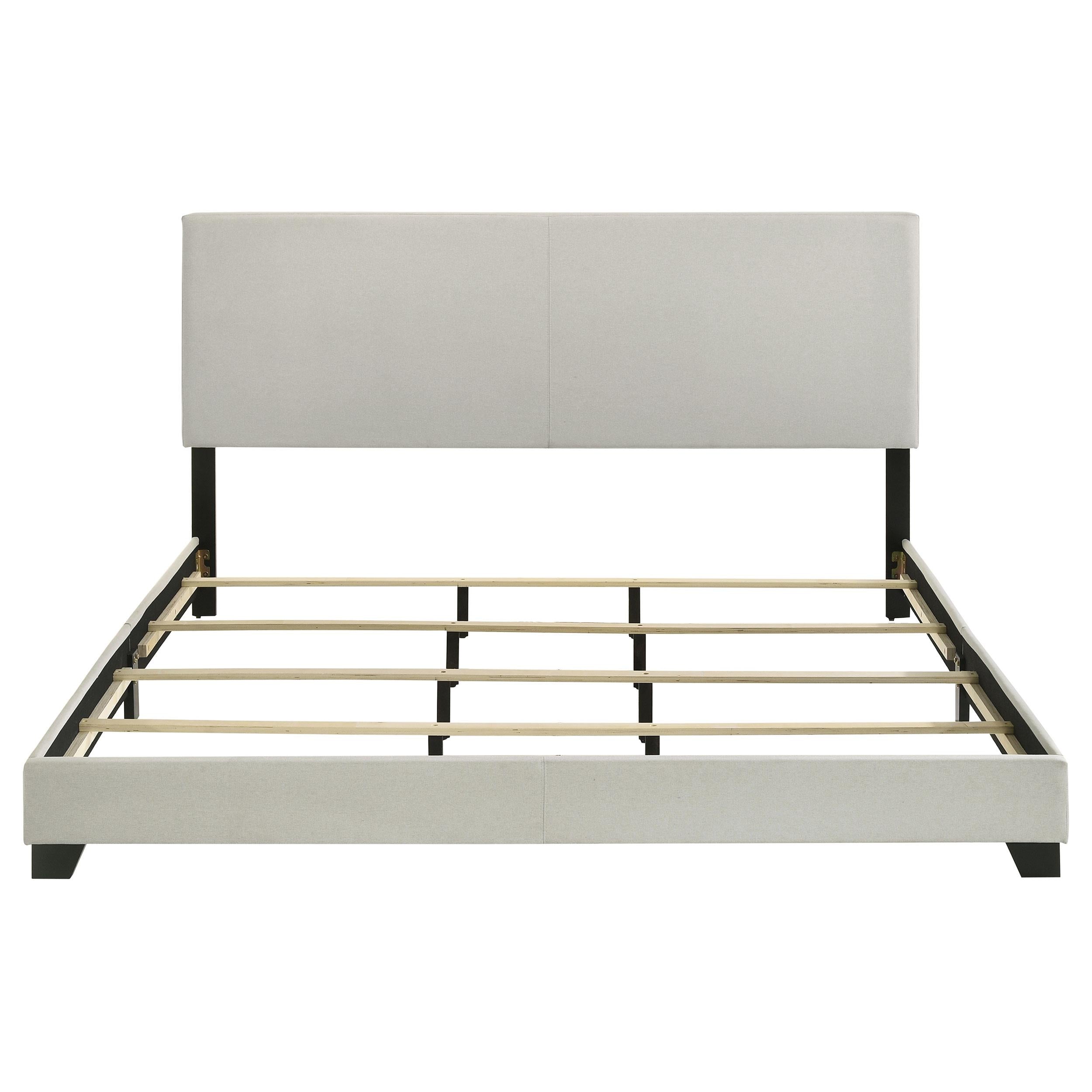  Coaster Furniture Dorian 300852KW Fabric Upholstered California King Panel Bed - Cream IMAGE 5
