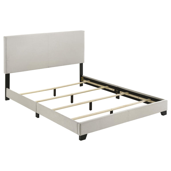 Coaster Furniture Dorian 300852Q Fabric Upholstered Queen Panel Bed - Cream