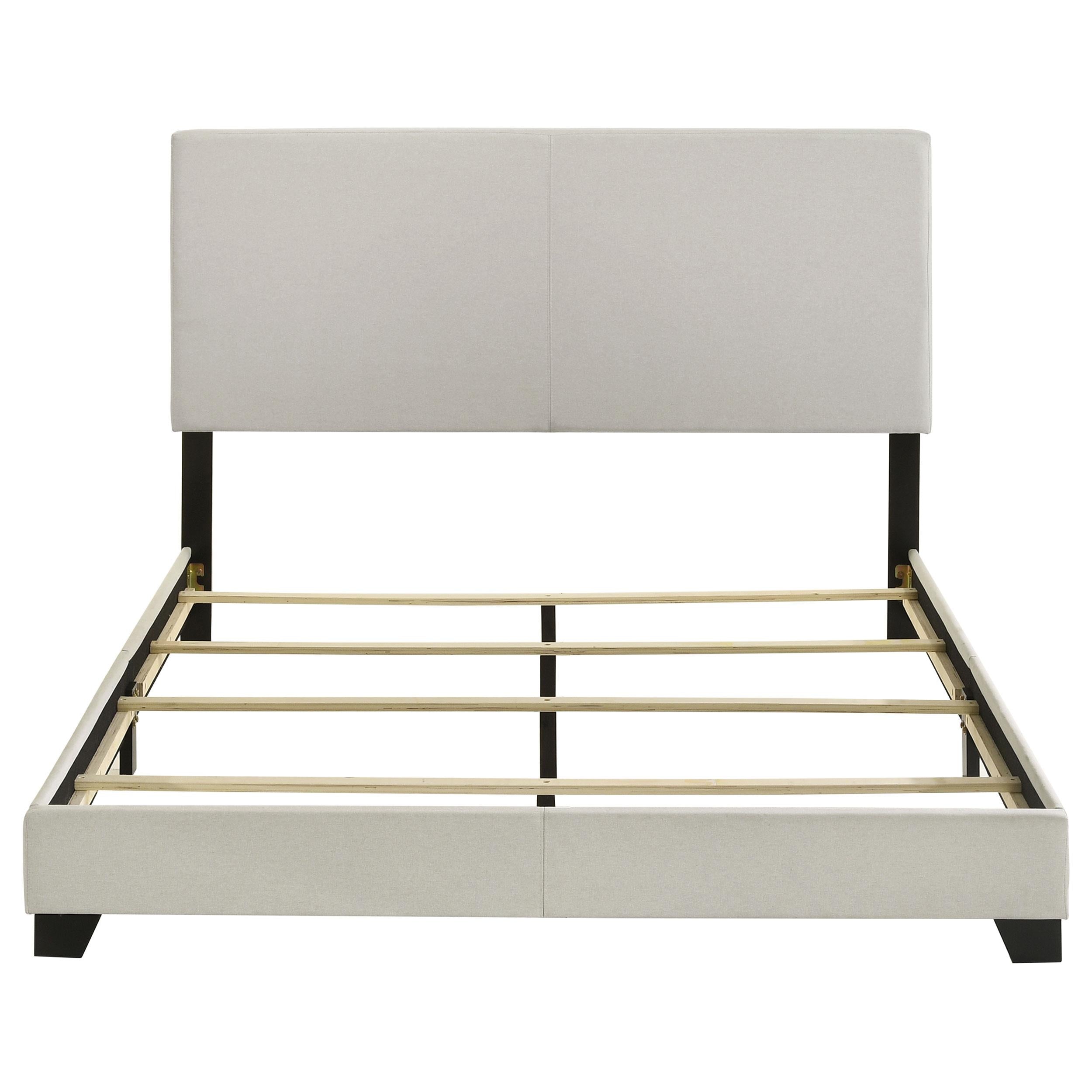  Coaster Furniture Dorian 300852Q Fabric Upholstered Queen Panel Bed - Cream IMAGE 5