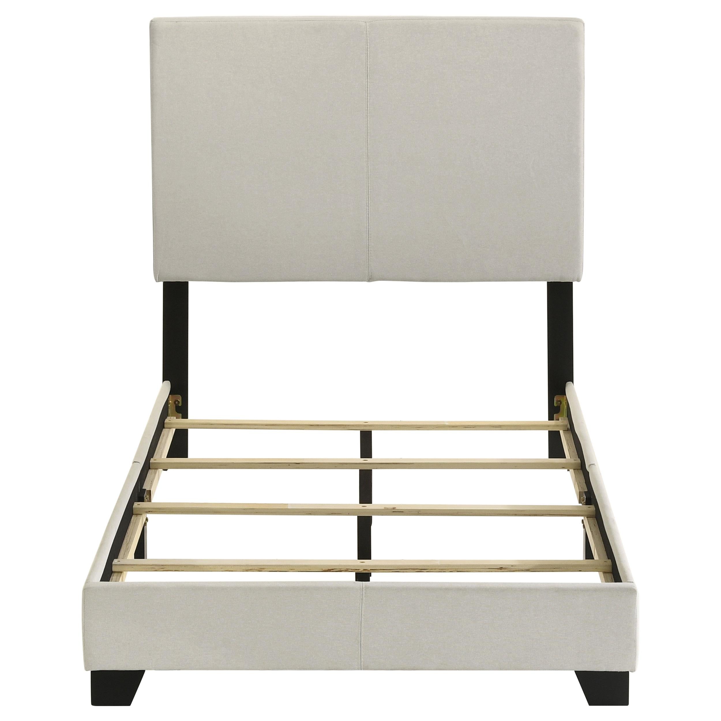  Coaster Furniture Dorian 300852T Fabric Upholstered Twin Panel Bed - Cream IMAGE 5