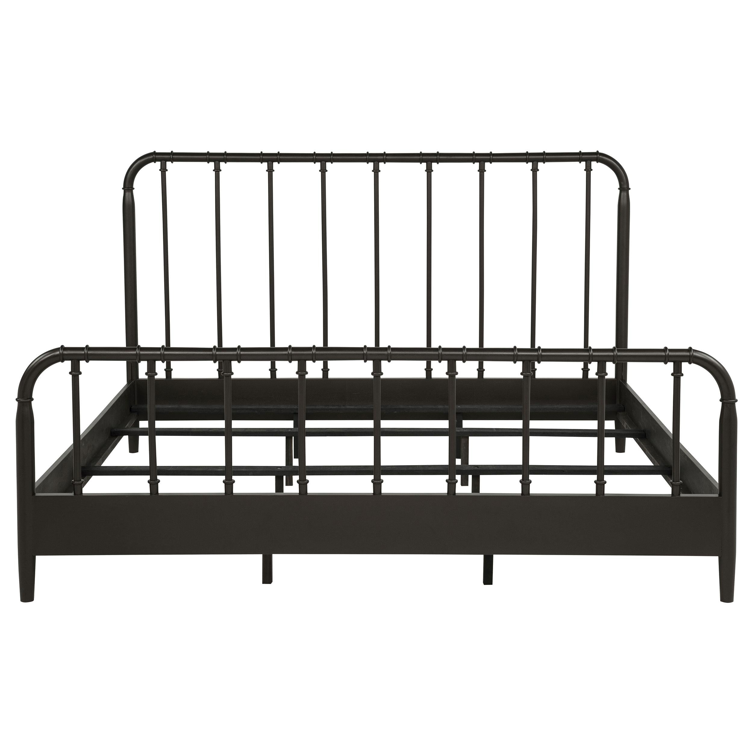  Coaster Furniture Rocco 310035KE All Wood Water Pipe Open Frame Eastern King Bed - Dark Bronze IMAGE 5