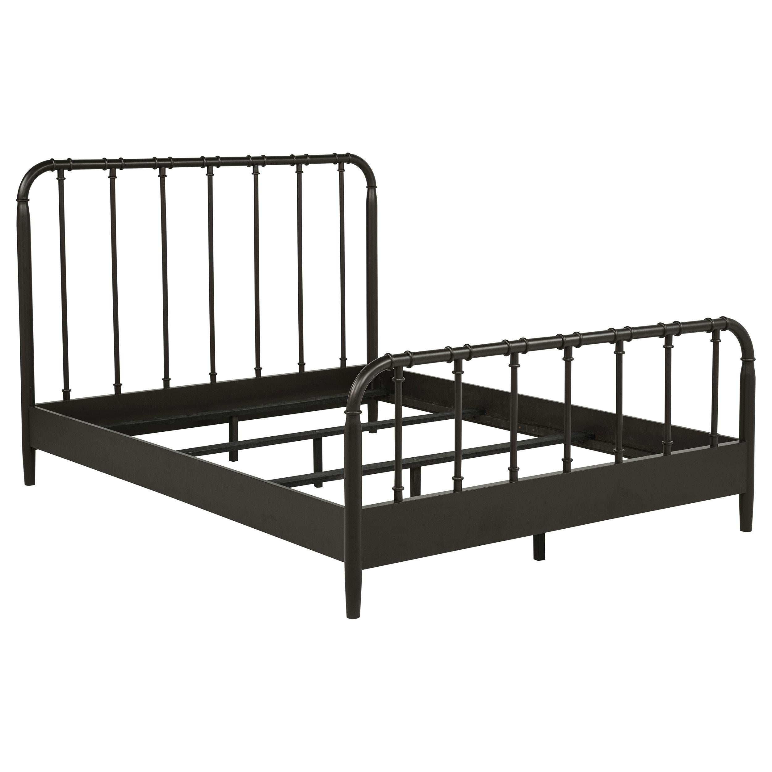  Coaster Furniture Rocco 310035Q All Wood Water Pipe Open Frame Queen Bed - Dark Bronze IMAGE 5