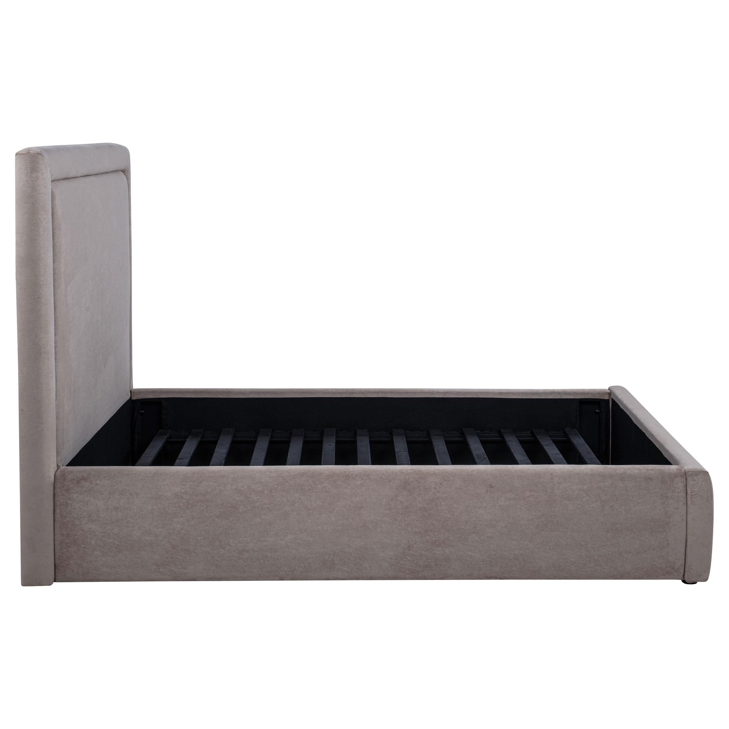  Coaster Furniture Lawson 315835MF 54-inch Upholstered Full Panel Platform Bed - Mushroom IMAGE 7