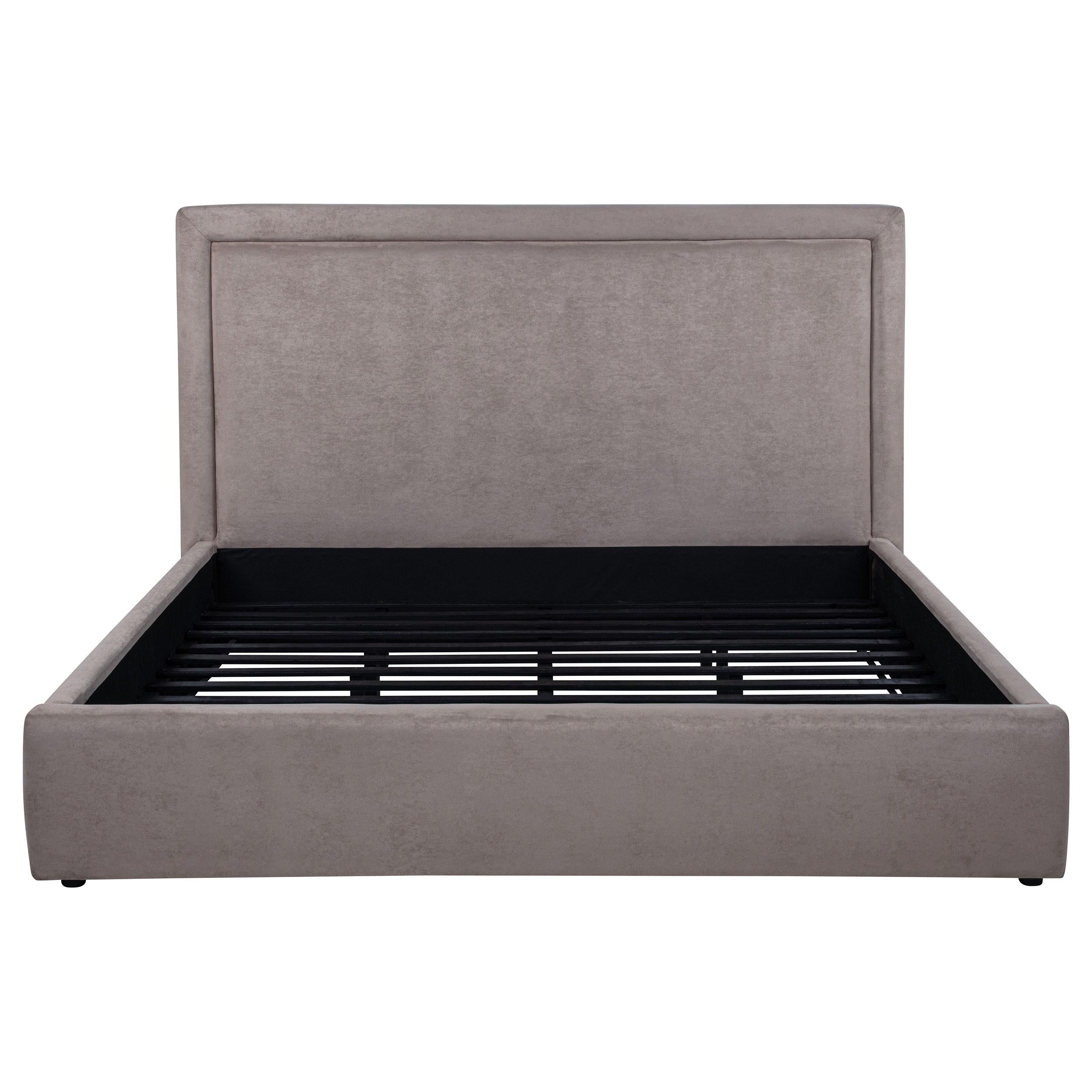  Coaster Furniture Lawson 315835MKE 54-inch Upholstered Eastern King Platform Bed - Mushroom IMAGE 4