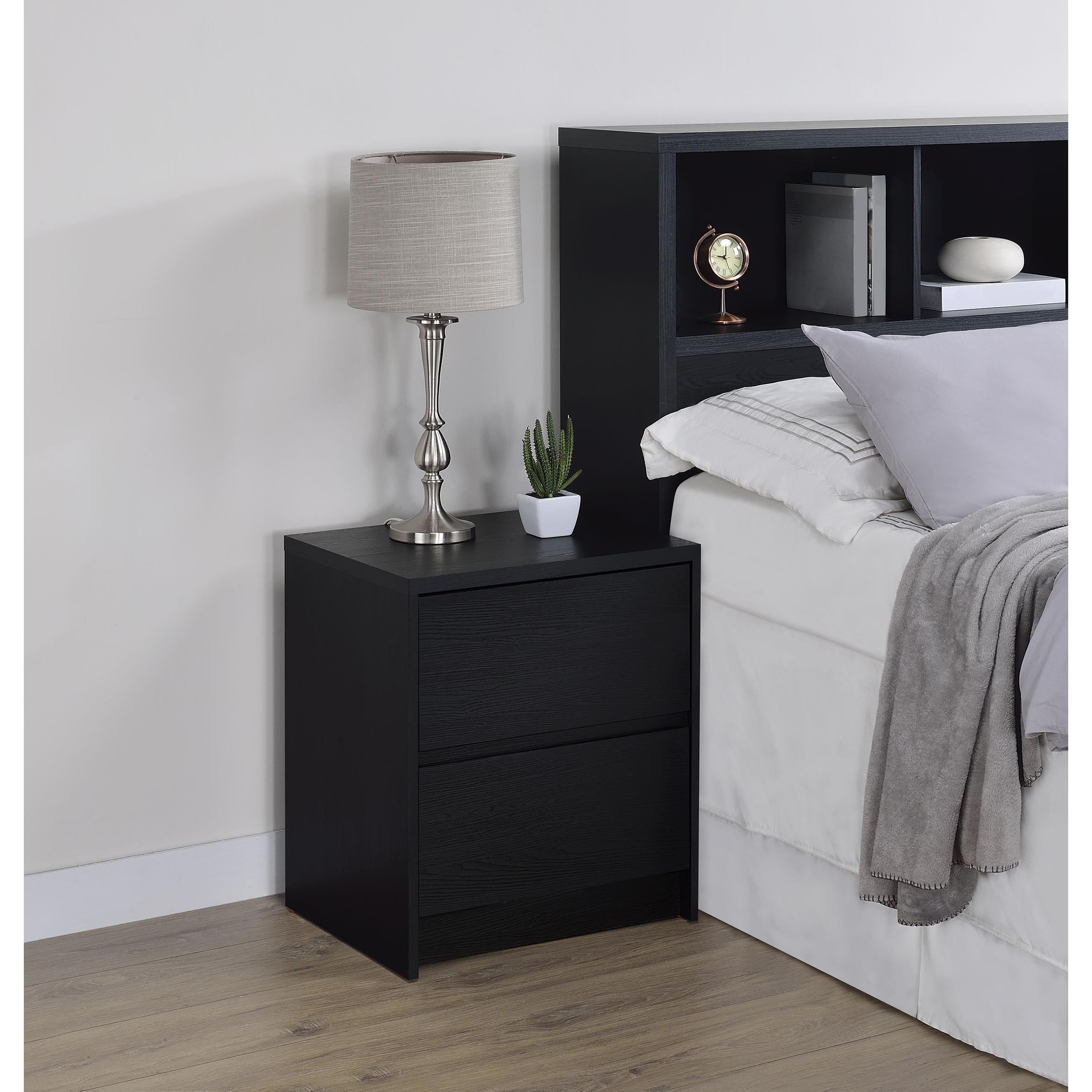  Coaster Furniture Westpark 315852 2-drawer Nightstand LED Lights and USB - Black IMAGE 2