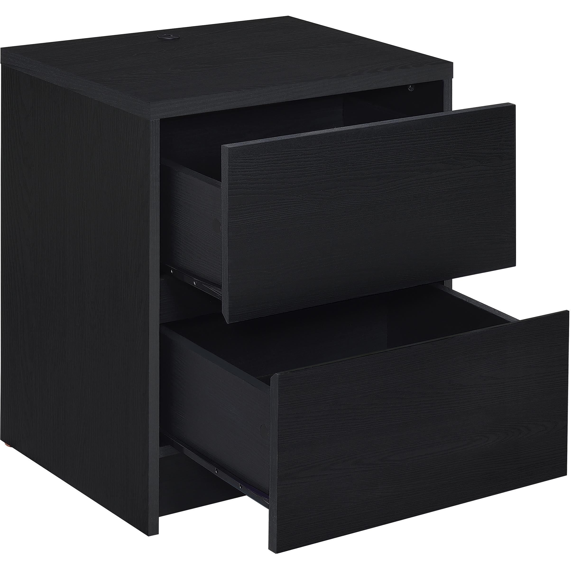  Coaster Furniture Westpark 315852 2-drawer Nightstand LED Lights and USB - Black IMAGE 4