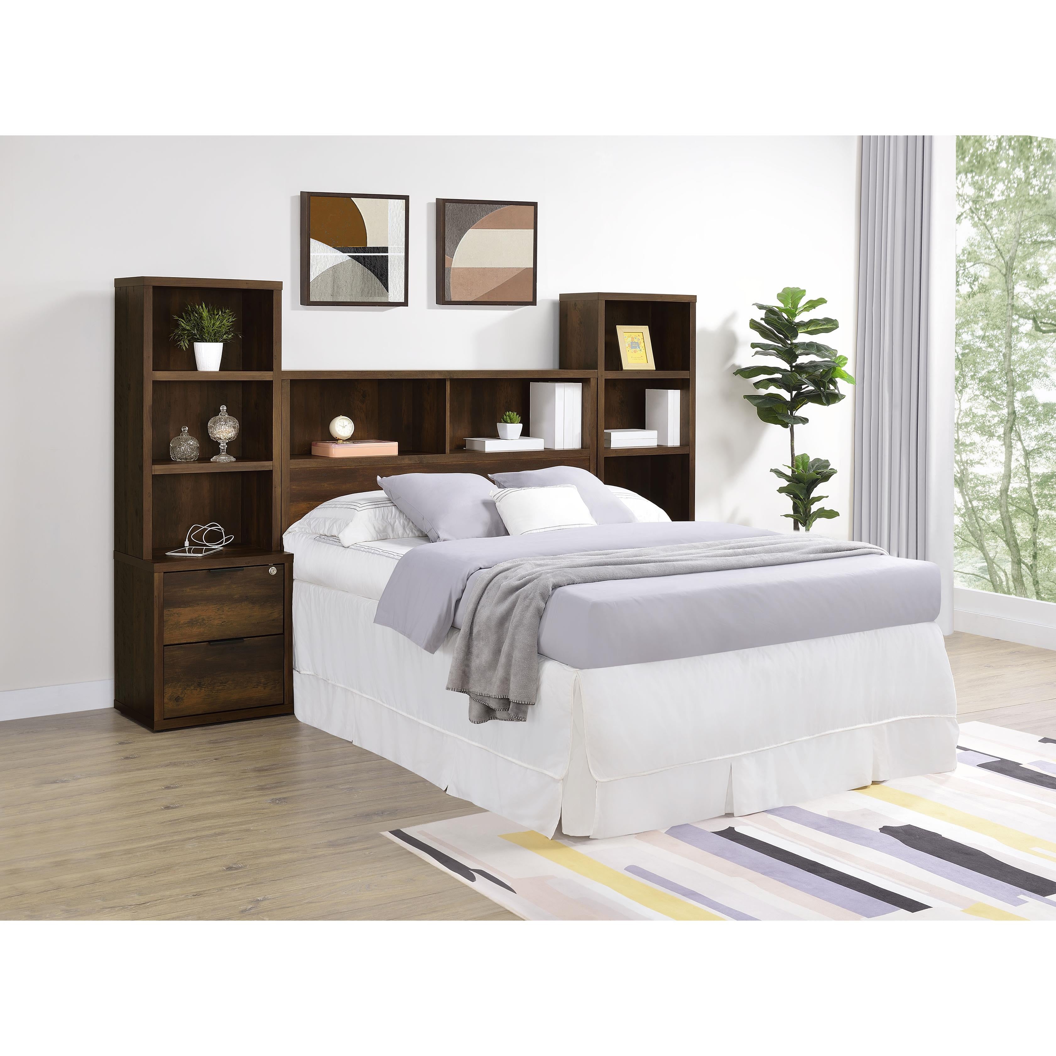  Coaster Furniture Westpark 315881F 49-inch Full Bookcase Headboard - Dark Pine IMAGE 11