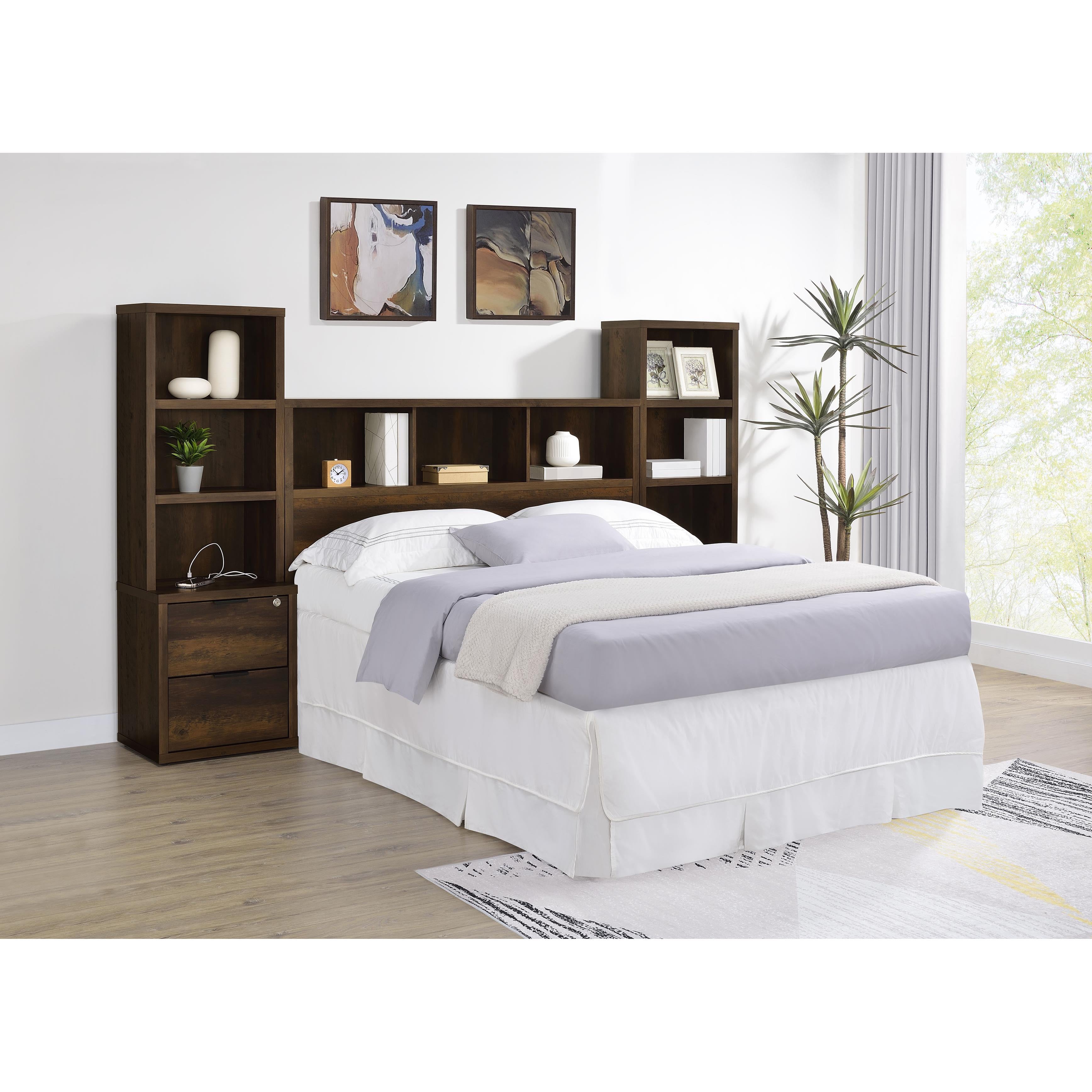  Coaster Furniture Westpark 315881Q 49-inch Queen Bookcase Headboard - Dark Pine IMAGE 11