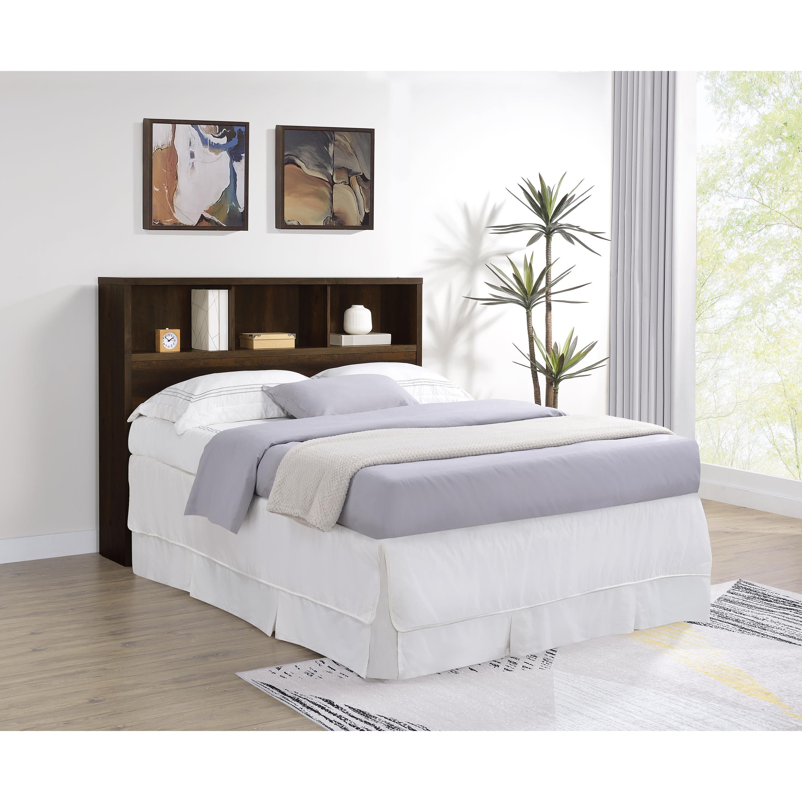  Coaster Furniture Westpark 315881Q 49-inch Queen Bookcase Headboard - Dark Pine IMAGE 6