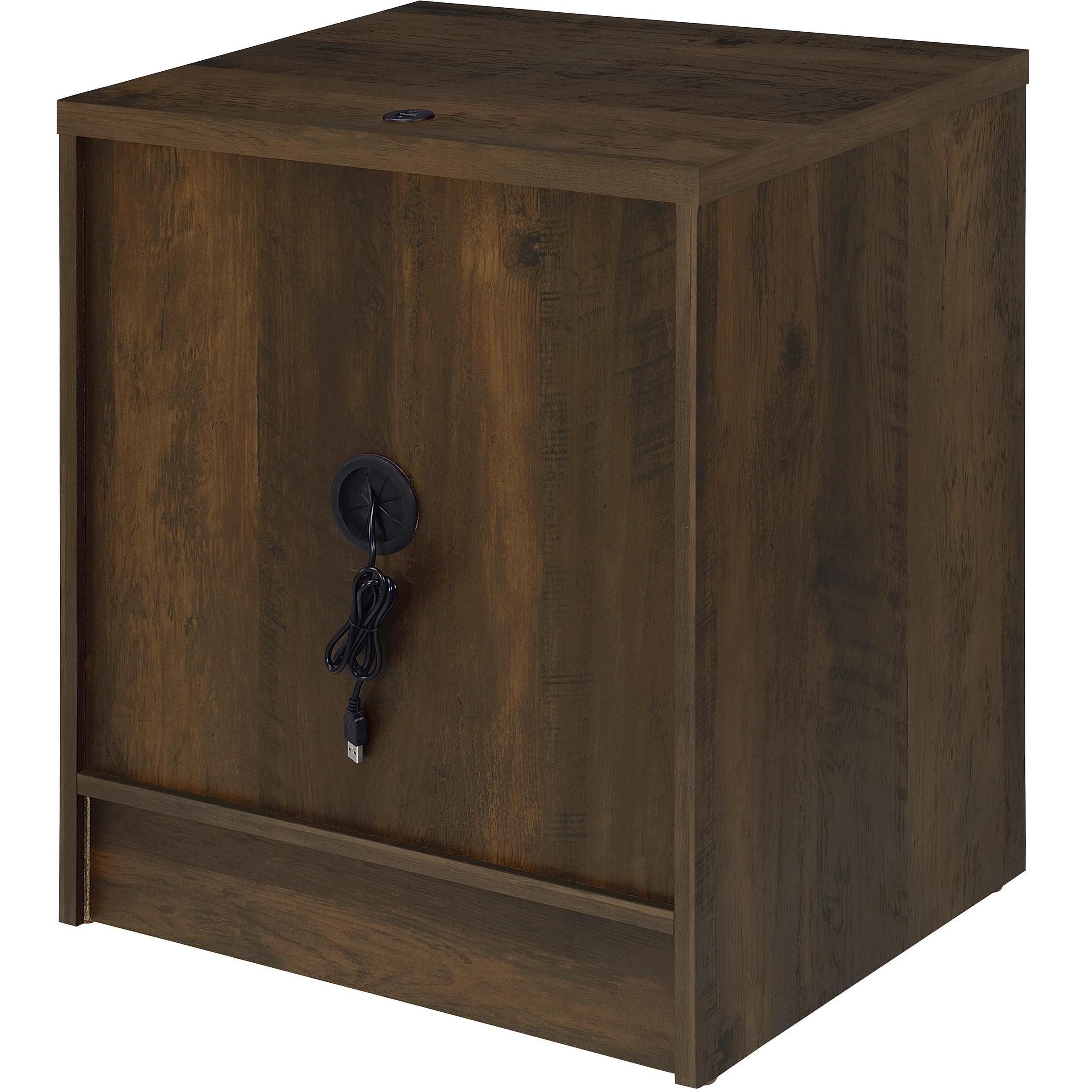  Coaster Furniture Westpark 315882 2-drawer Nightstand LED Lights and USB - Dark Pine IMAGE 9