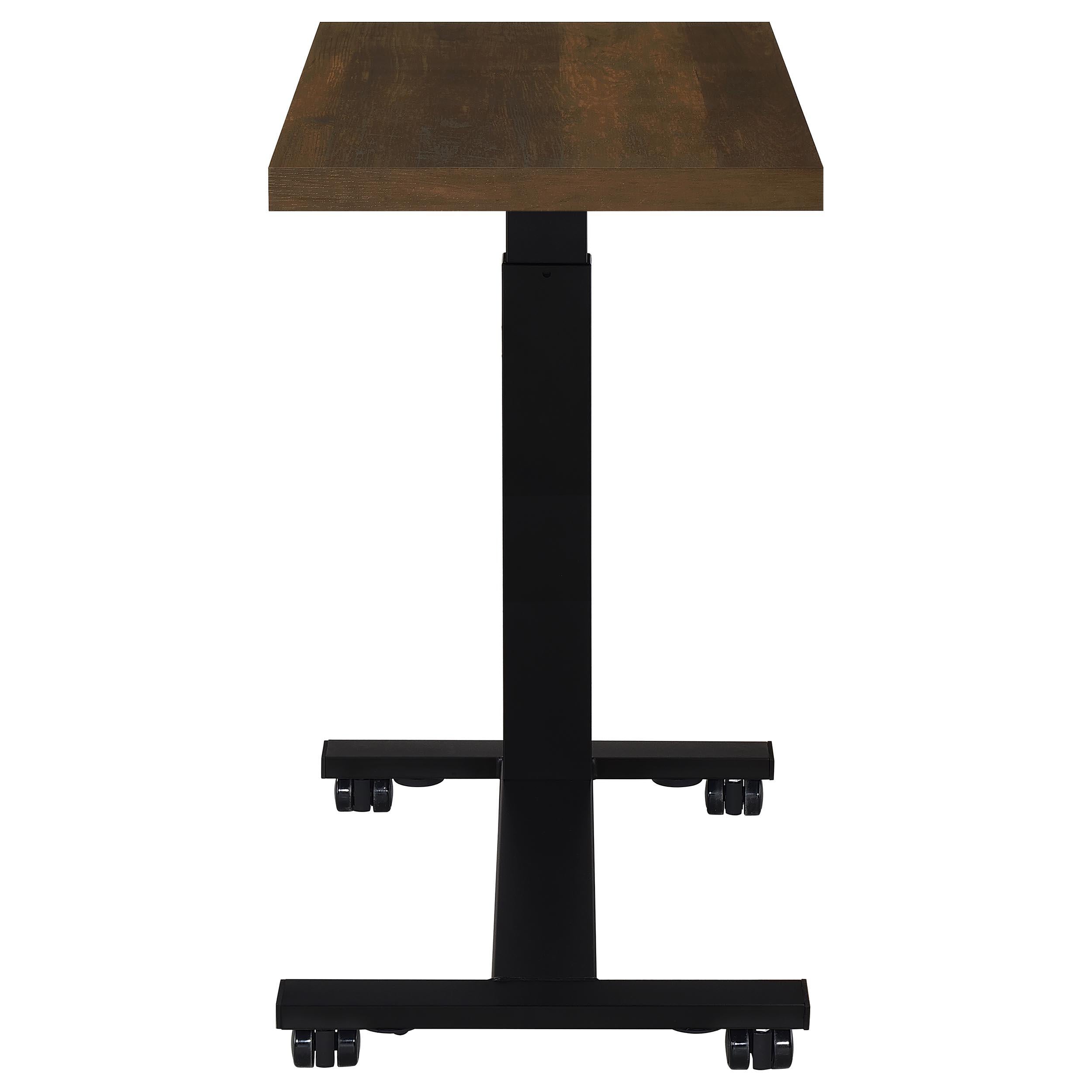  Coaster Furniture Westpark 315886 Height Adjustable Mobile Bedroom C-Table - Dark Pine IMAGE 3