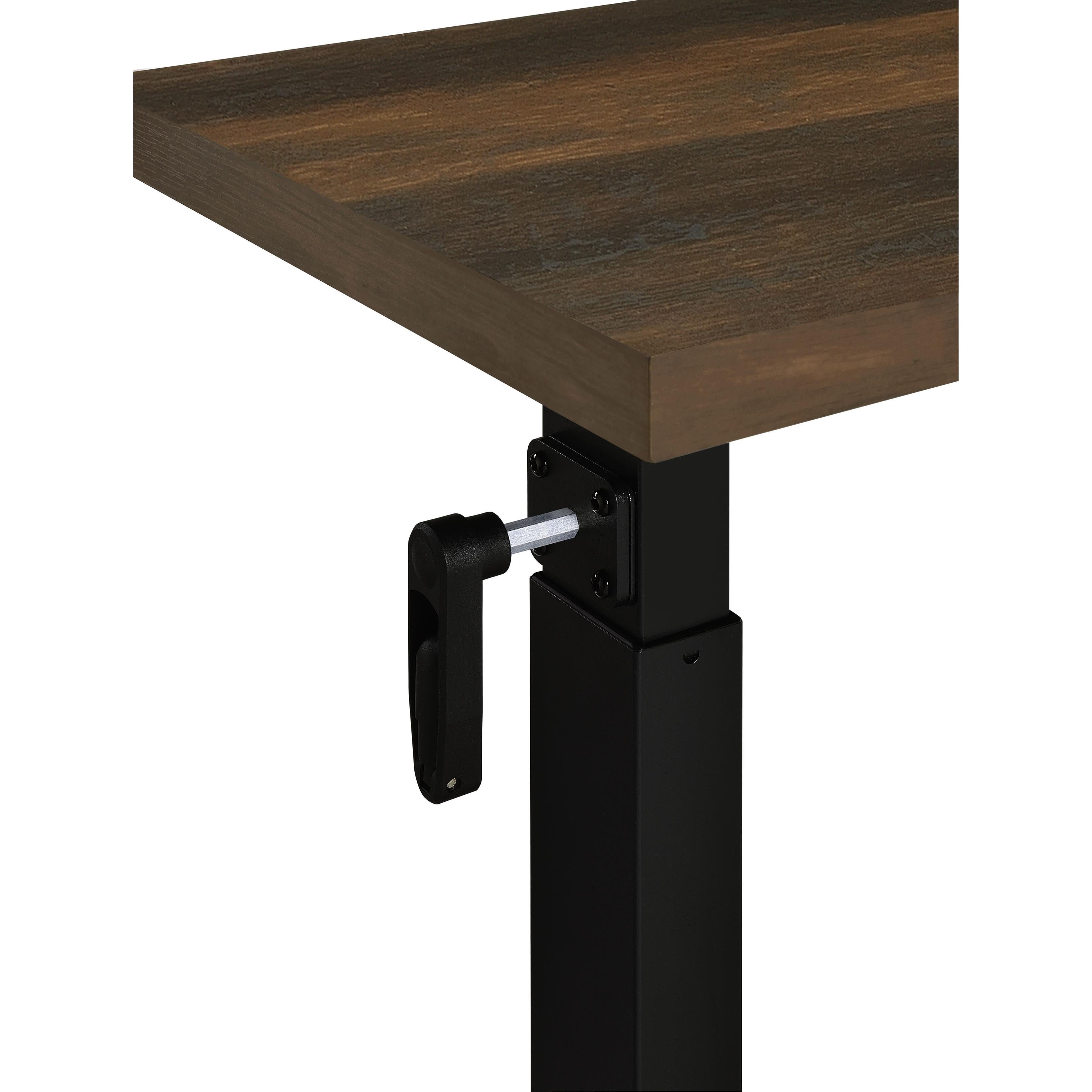  Coaster Furniture Westpark 315886 Height Adjustable Mobile Bedroom C-Table - Dark Pine IMAGE 5