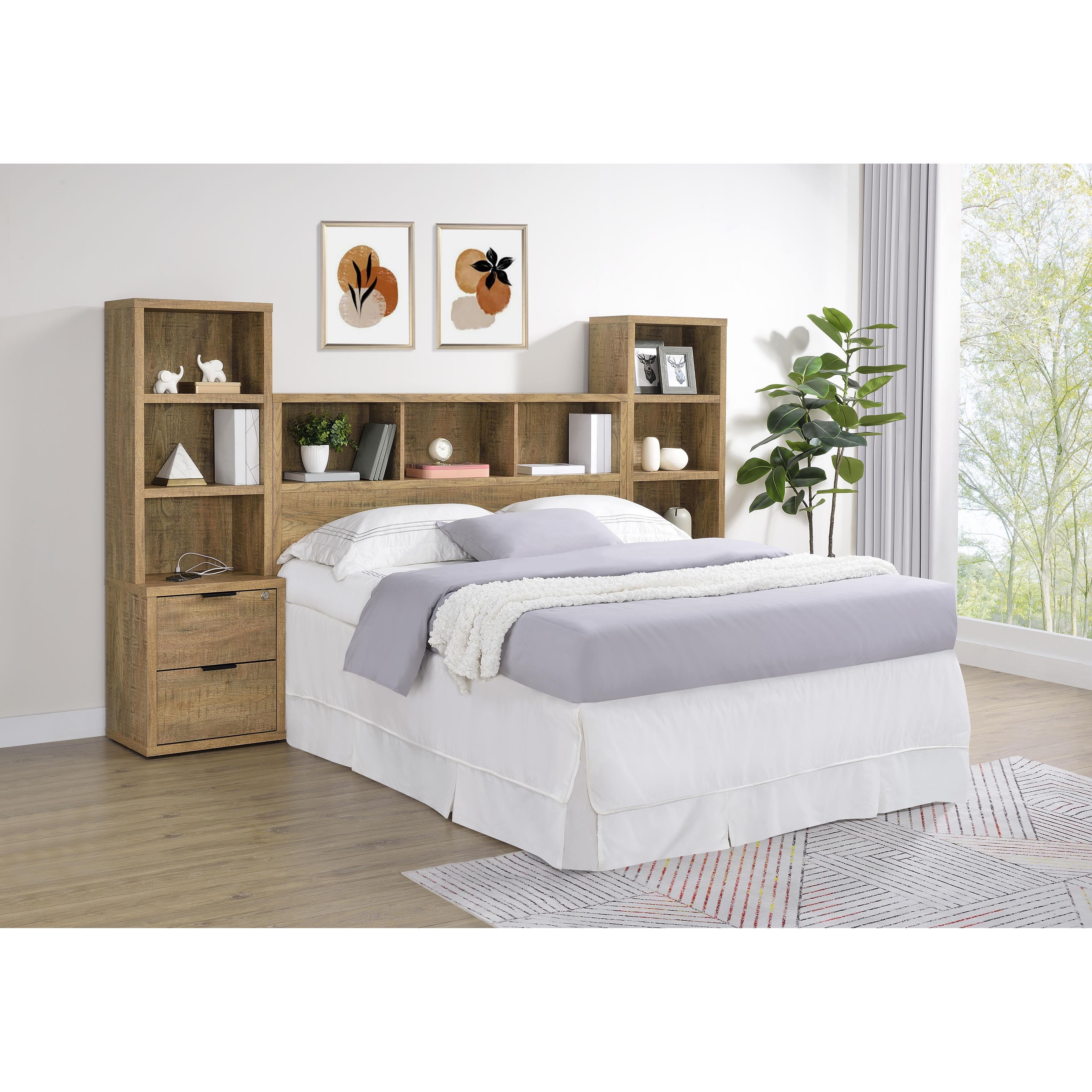  Coaster Furniture Westpark 315901Q 49-inch Queen Bookcase Headboard - Mango IMAGE 11