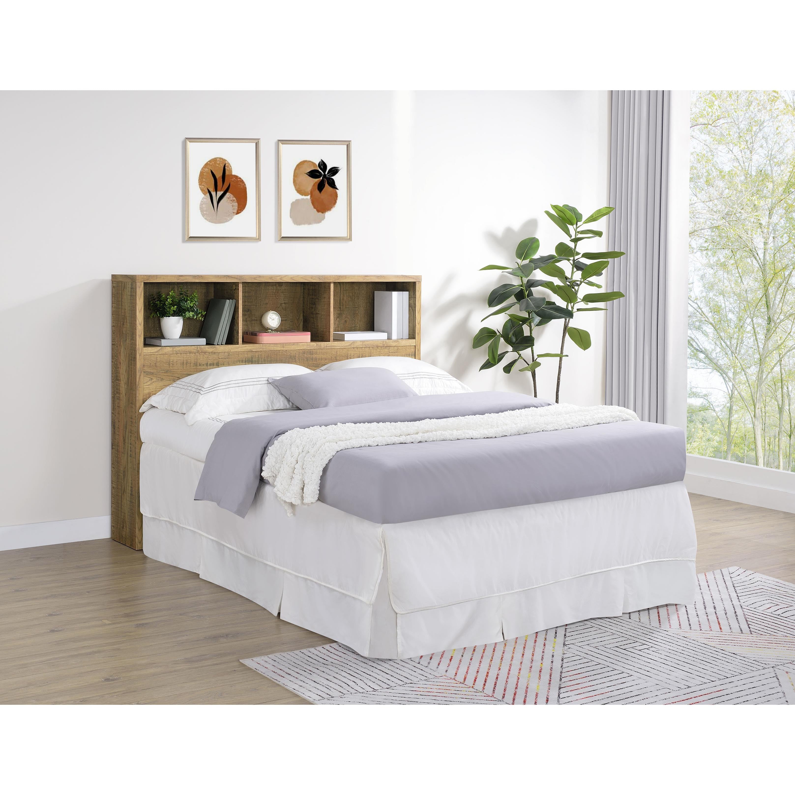  Coaster Furniture Westpark 315901Q 49-inch Queen Bookcase Headboard - Mango IMAGE 3