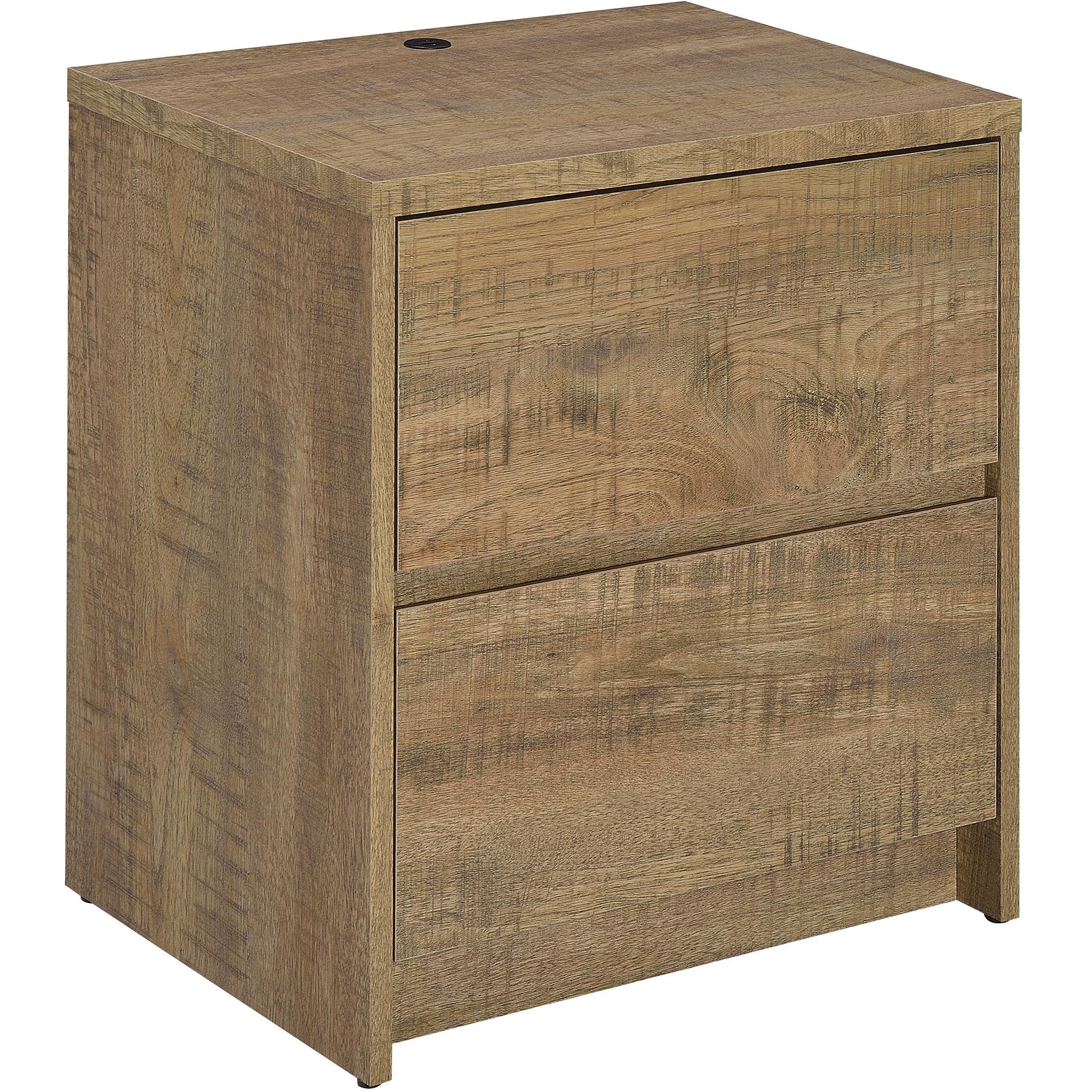  Coaster Furniture Westpark 315902 2-drawer Nightstand LED Lights and USB - Mango IMAGE 1