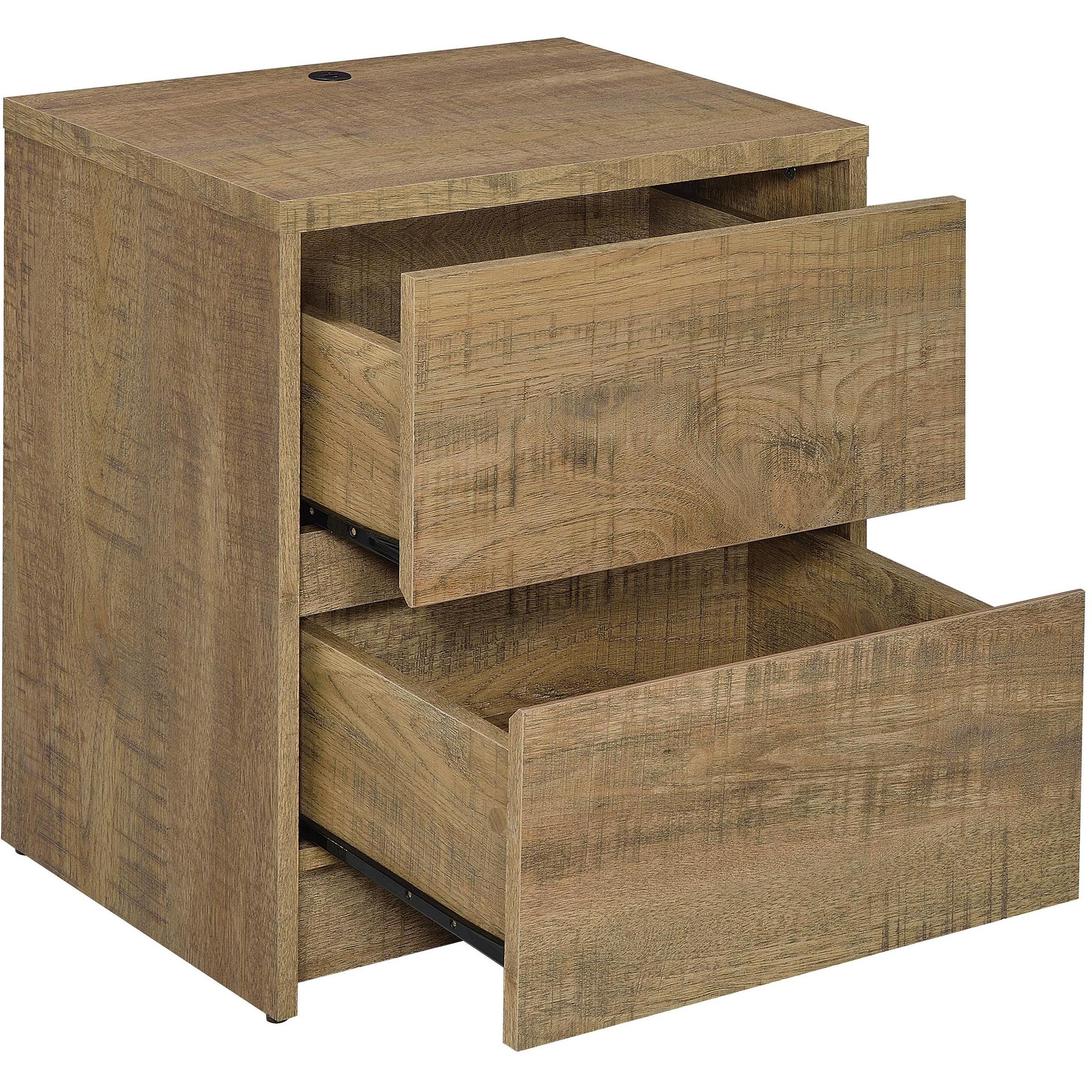 Coaster Furniture Westpark 315902 2-drawer Nightstand LED Lights and USB - Mango IMAGE 4
