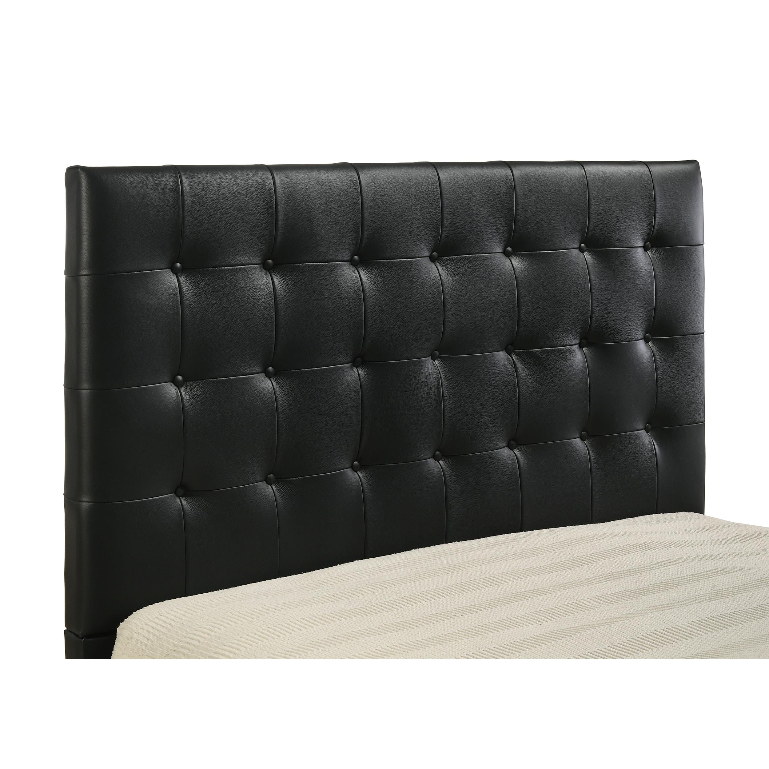  Coaster Furniture Medley 315911BLKQ Genuine Leather Queen Panel Platform Bed - Black IMAGE 3