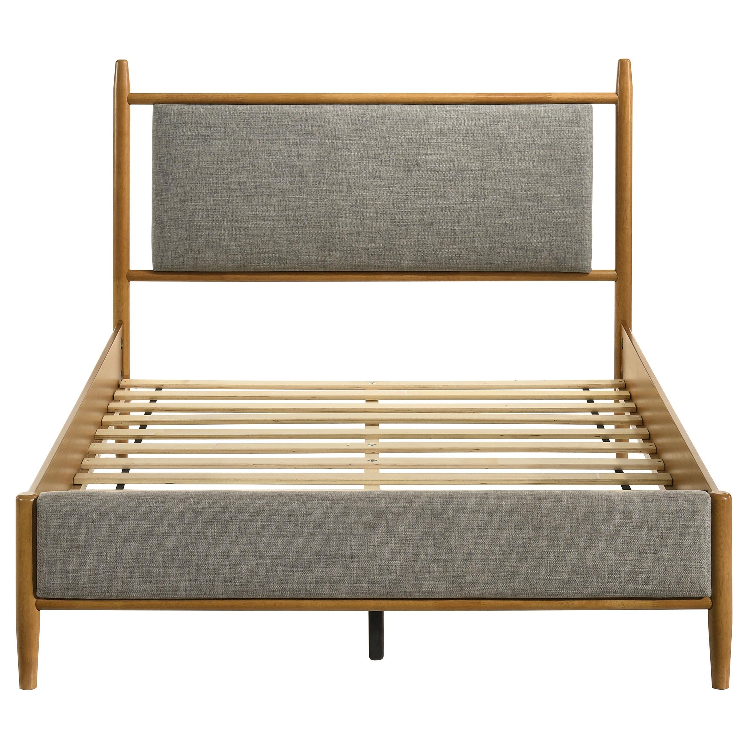  Coaster Furniture Mason 315914F 46-inch Full Panel Platform Bed - Grey/Light Brown IMAGE 2