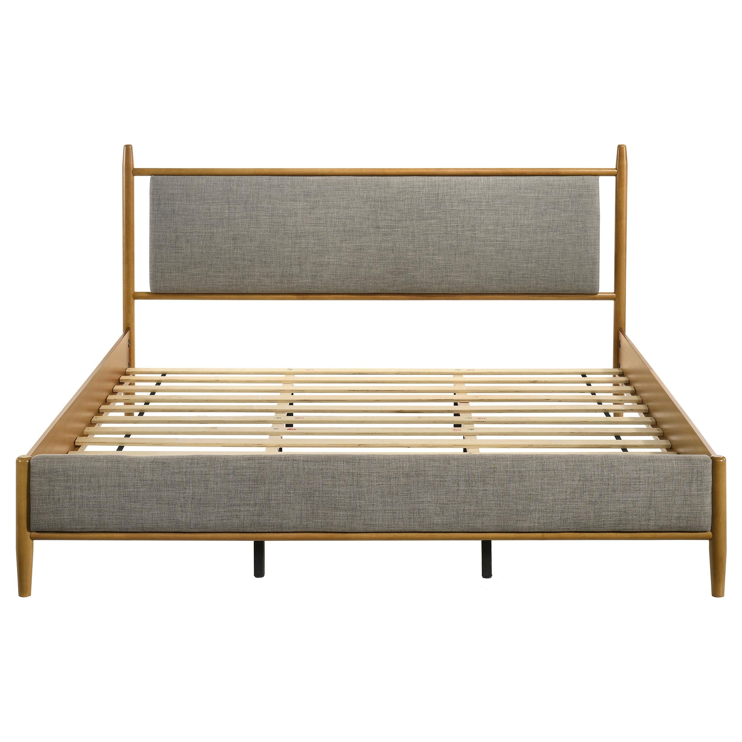  Coaster Furniture Mason 315914KE 46-inch Eastern King Panel Platform Bed - Light Brown IMAGE 2