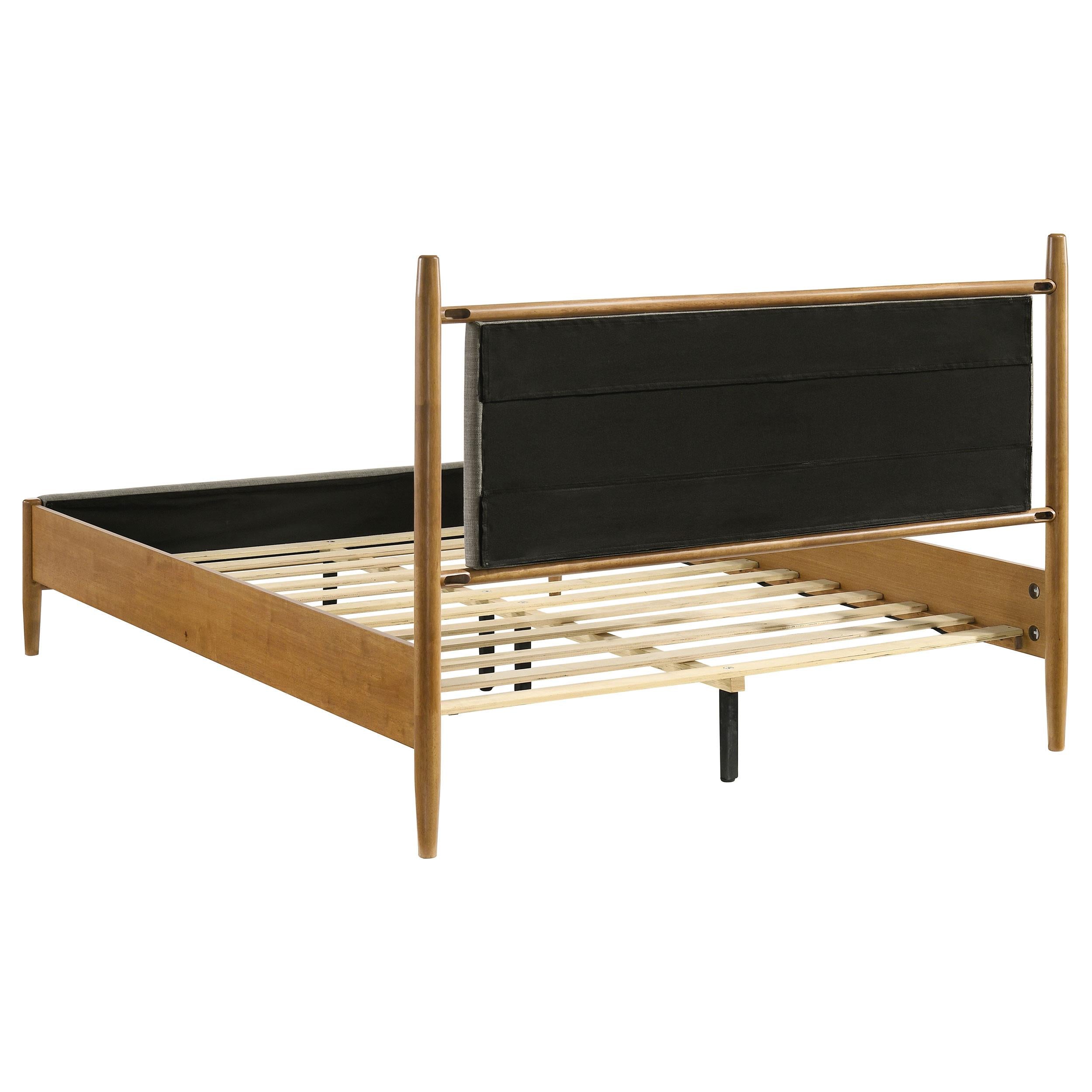  Coaster Furniture Mason 315914Q 46-inch Queen Panel Platform Bed - Grey/Light Brown IMAGE 4