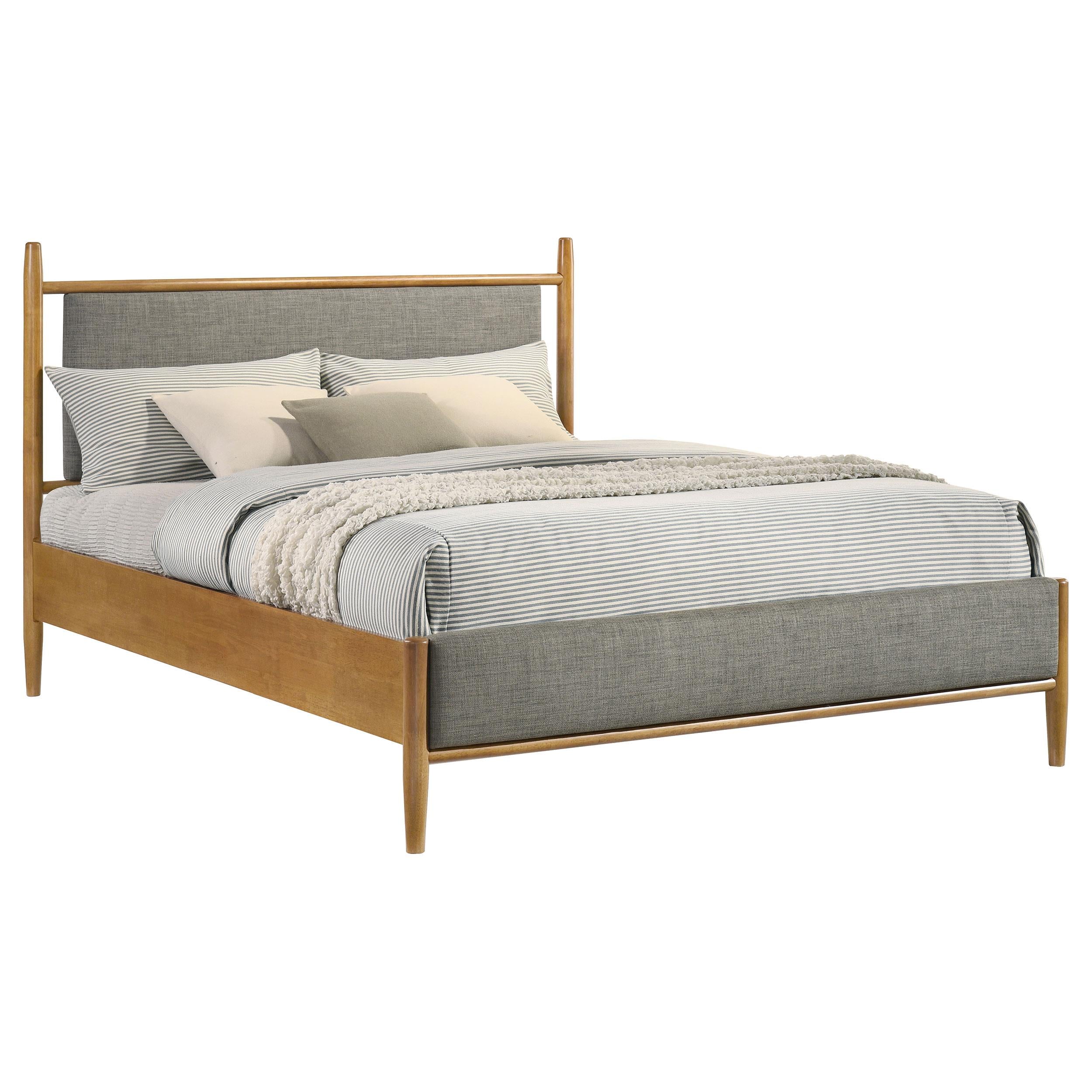  Coaster Furniture Mason 315914Q 46-inch Queen Panel Platform Bed - Grey/Light Brown IMAGE 6