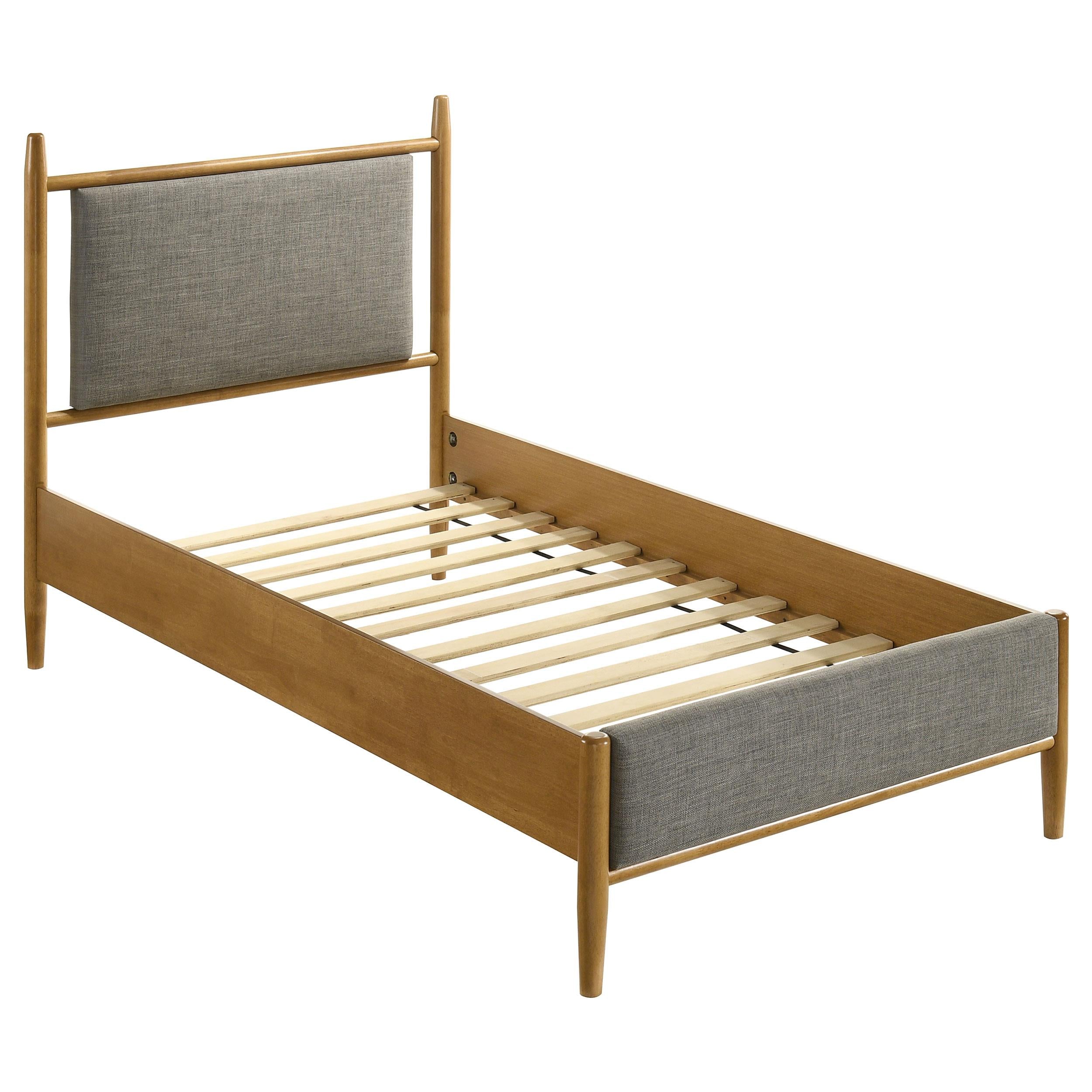  Coaster Furniture Mason 315914T 46-inch Twin Panel Platform Bed - Grey/Light Brown IMAGE 7