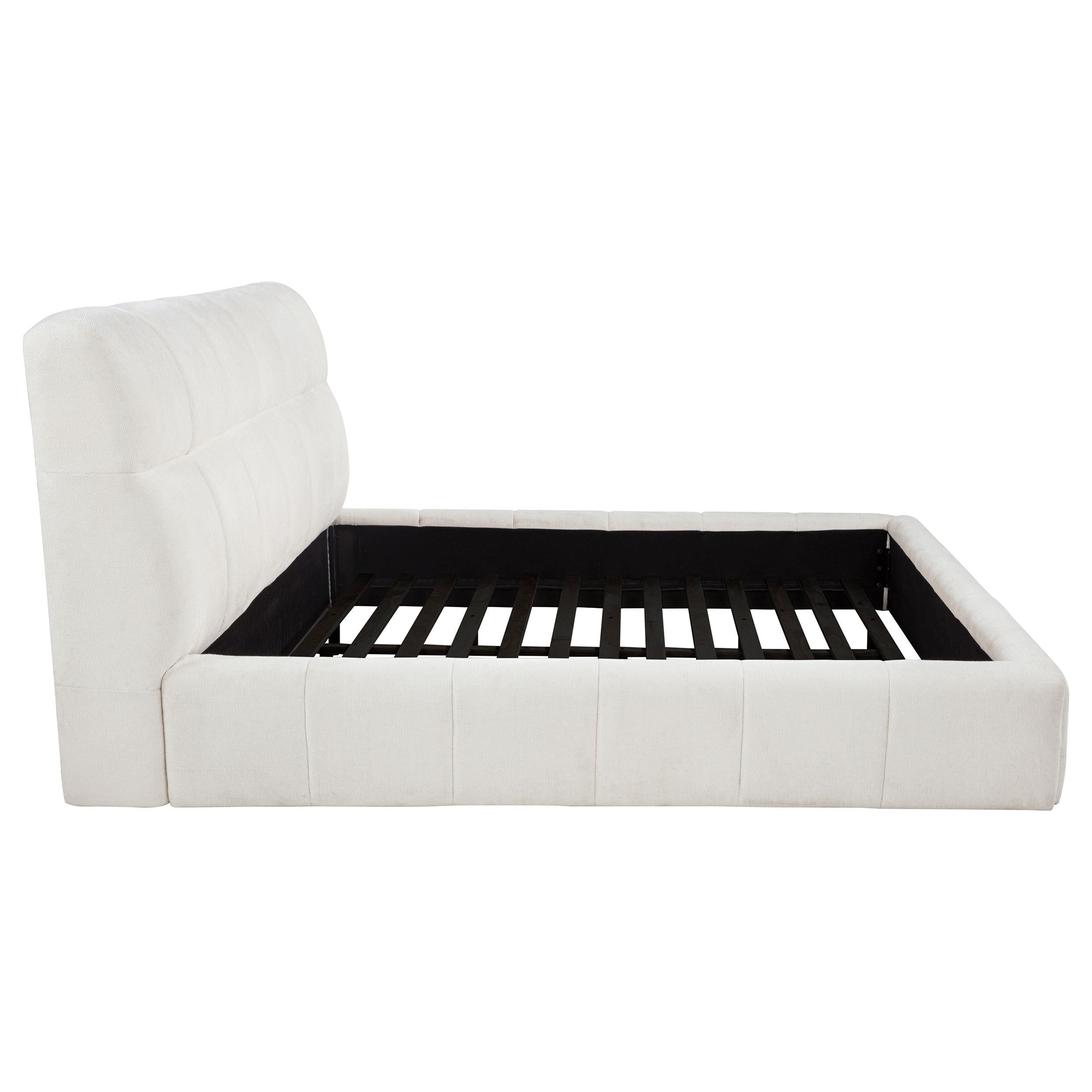  Coaster Furniture Nollet 315917CRMKE 48-inch Upholstered Eastern King Platform Bed - Cream IMAGE 7