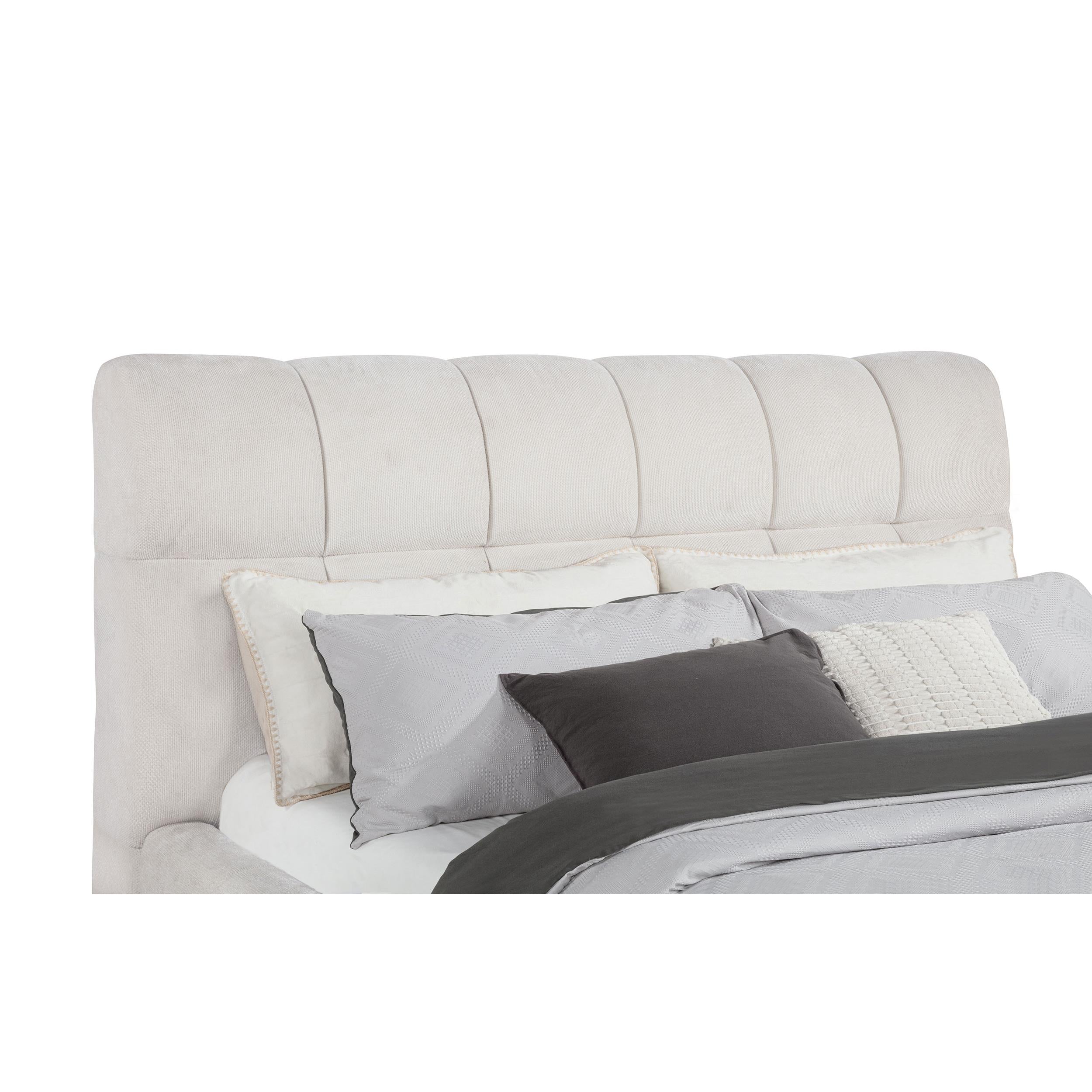  Coaster Furniture Nollet 315917CRMKW 48-inch Upholstered California King Platform Bed - Cream IMAGE 3