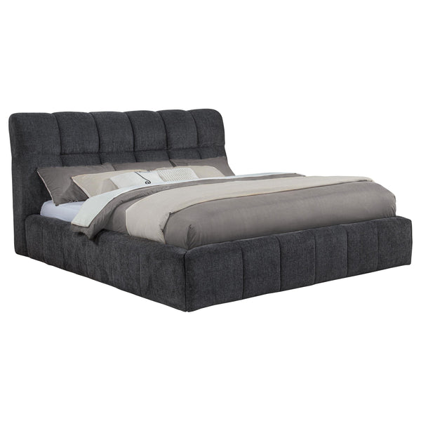 Coaster Furniture Nollet 315917GRYKW 48-inch Upholstered California King Platform Bed - Grey