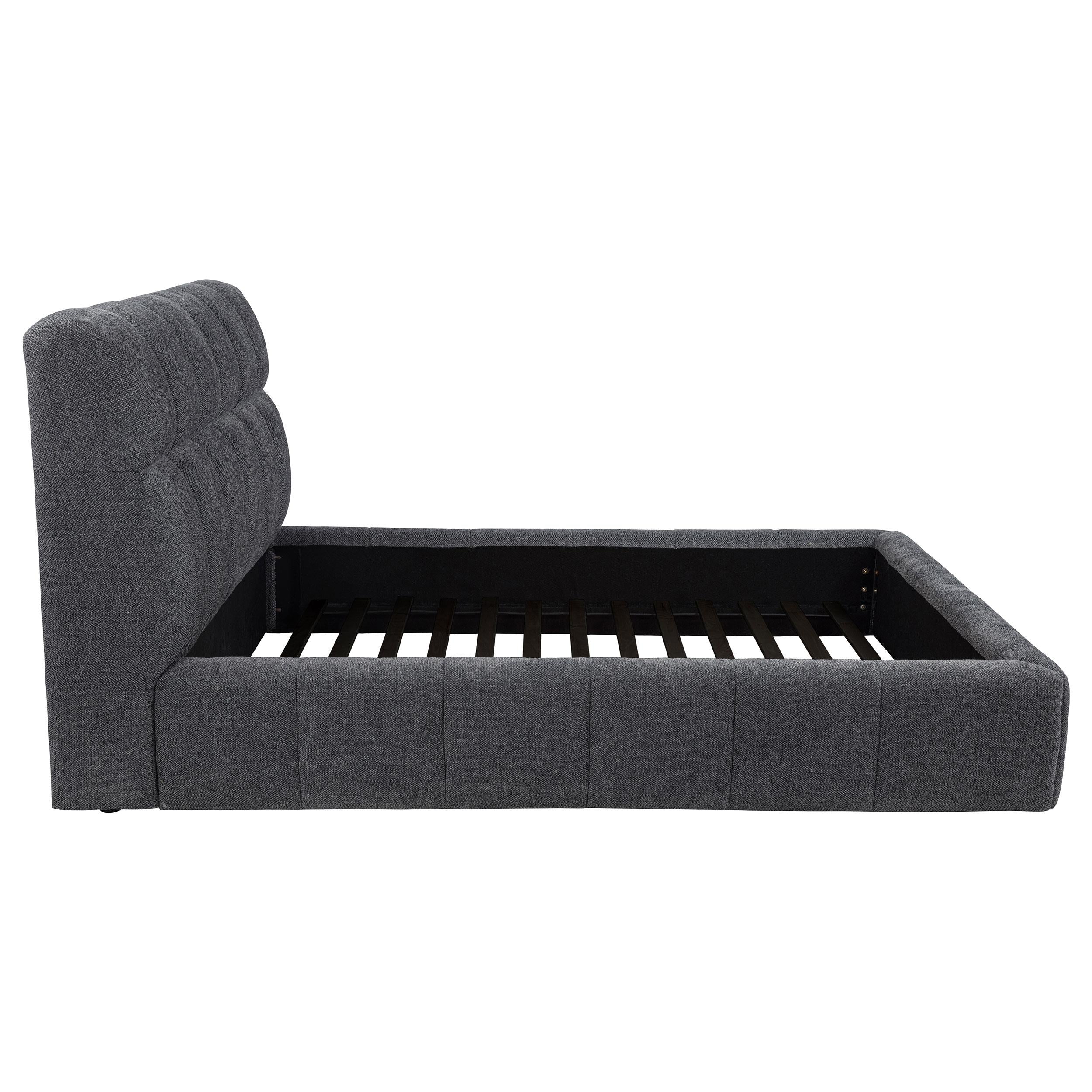  Coaster Furniture Nollet 315917GRYQ 48-inch Upholstered Queen Panel Platform Bed - Grey IMAGE 8