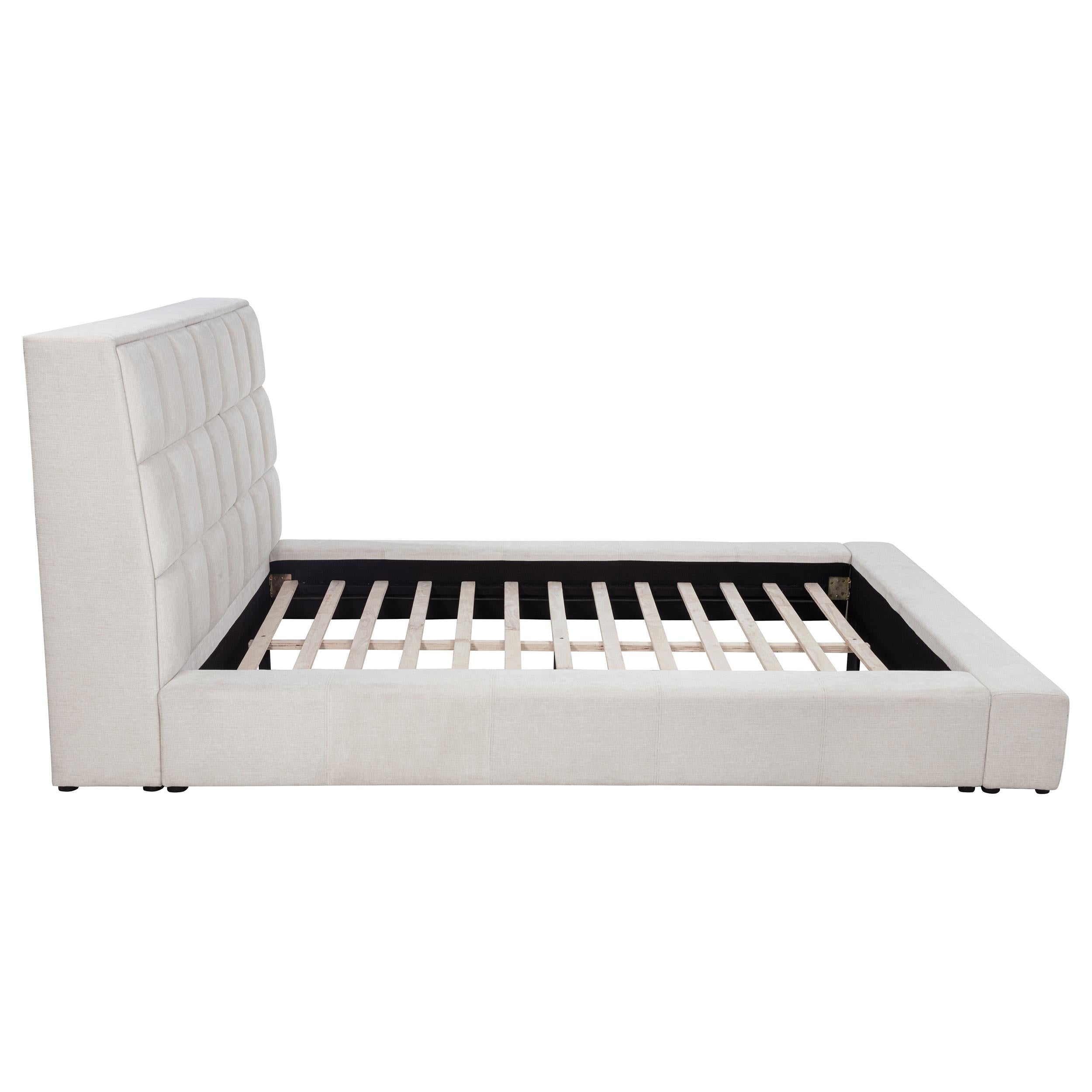  Coaster Furniture Dreux 315948CRMQ Upholstered Queen Panel Platform Bed - Cream IMAGE 10