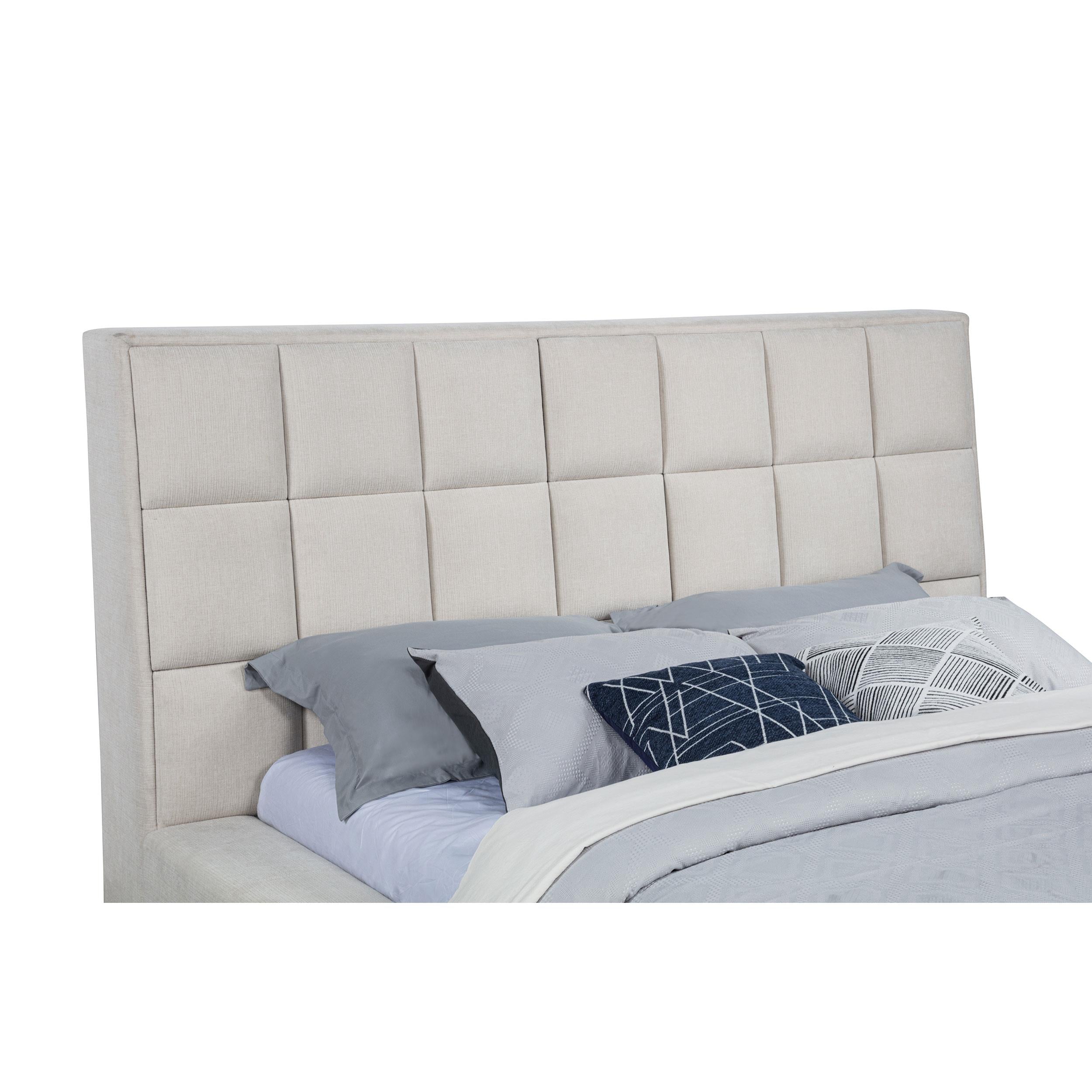 Coaster Furniture Dreux 315948CRMQ Upholstered Queen Panel Platform Bed - Cream IMAGE 3