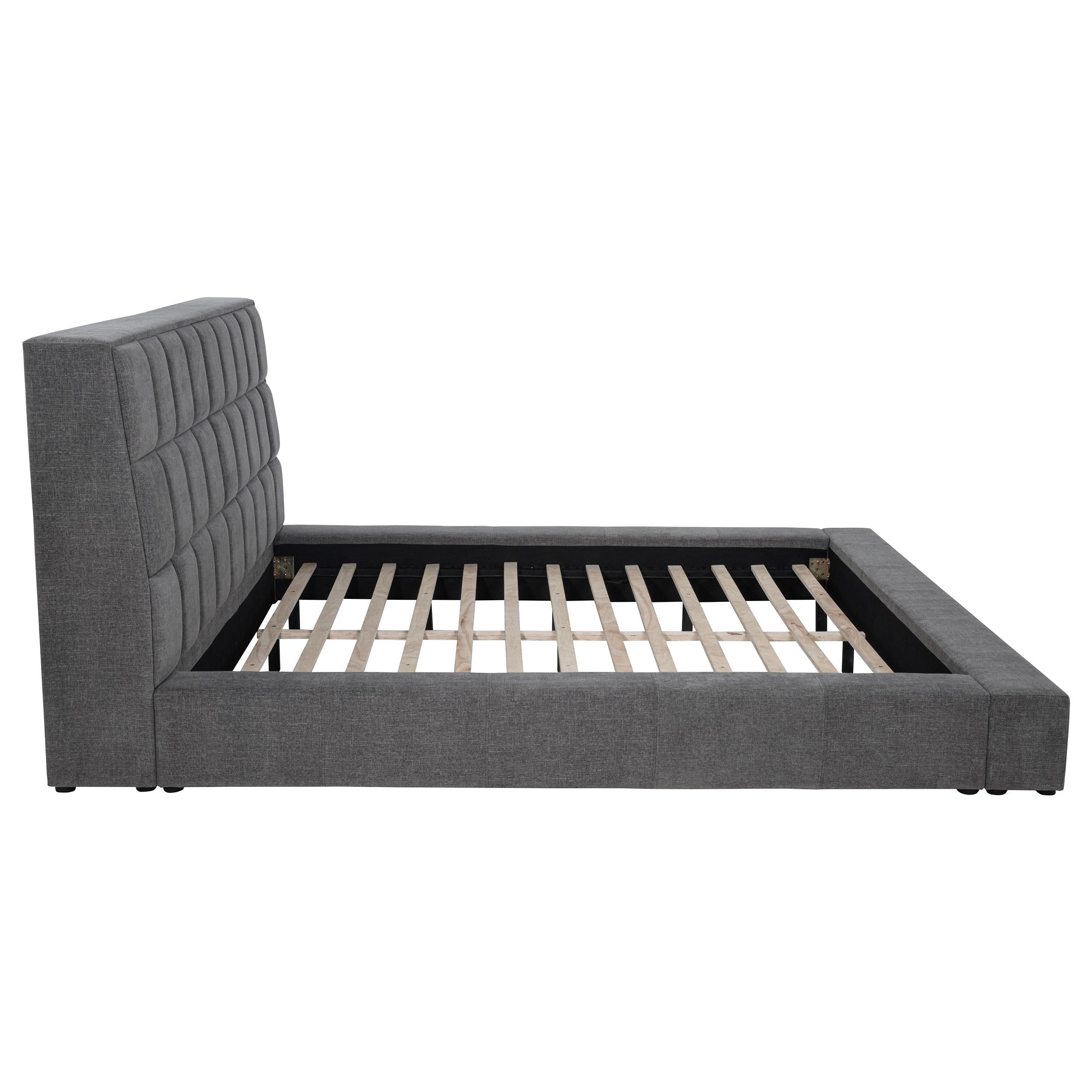  Coaster Furniture Dreux 315948GRYKW Upholstered California King Panel Platform Bed - Grey IMAGE 10