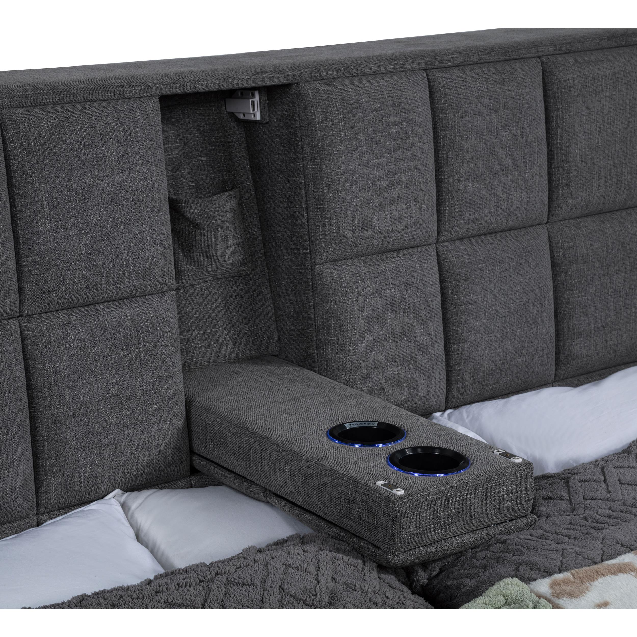  Coaster Furniture Dreux 315948GRYKW Upholstered California King Panel Platform Bed - Grey IMAGE 12