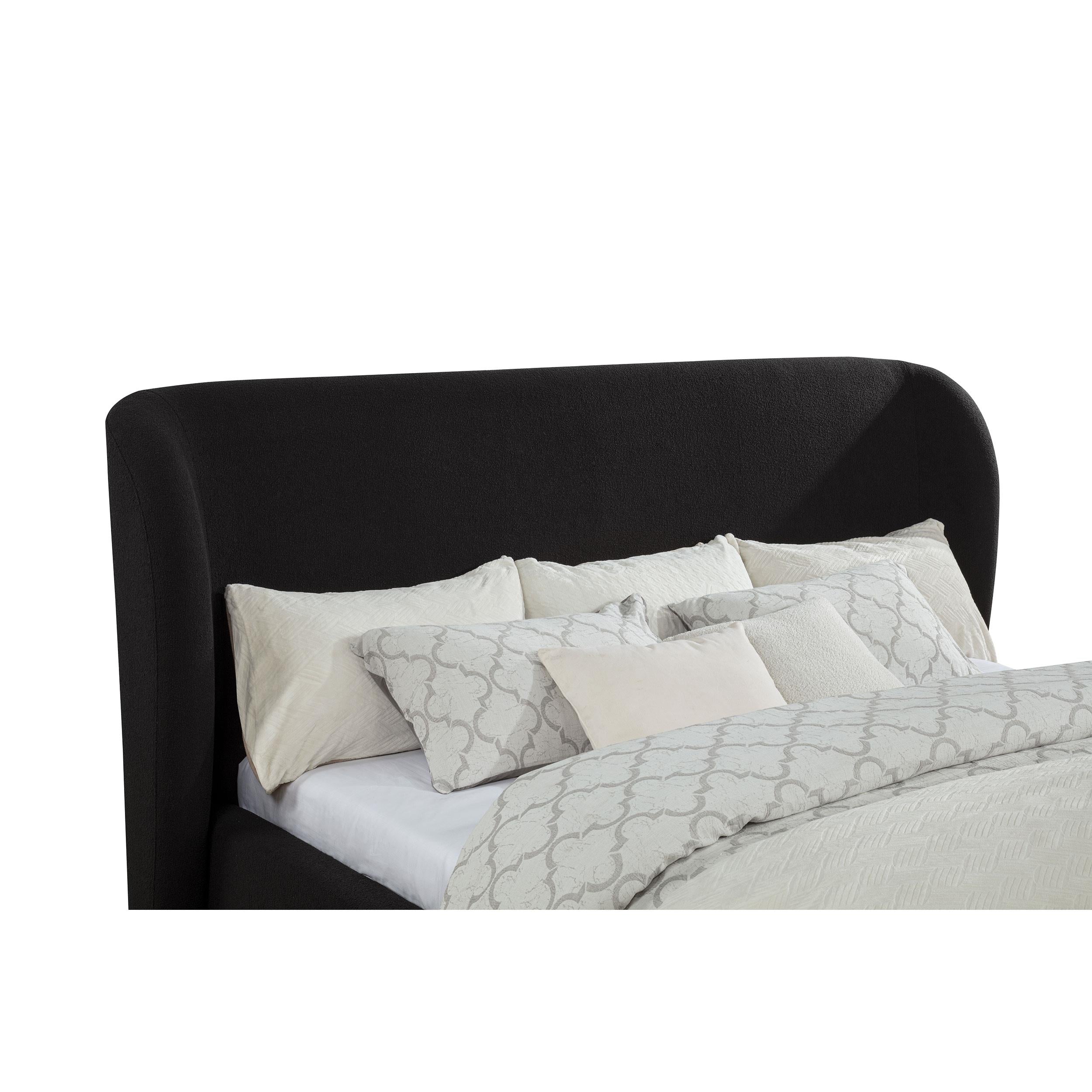  Coaster Furniture Blaire 315967BLKKW Upholstered California King Wingback Platform Bed - Black IMAGE 2