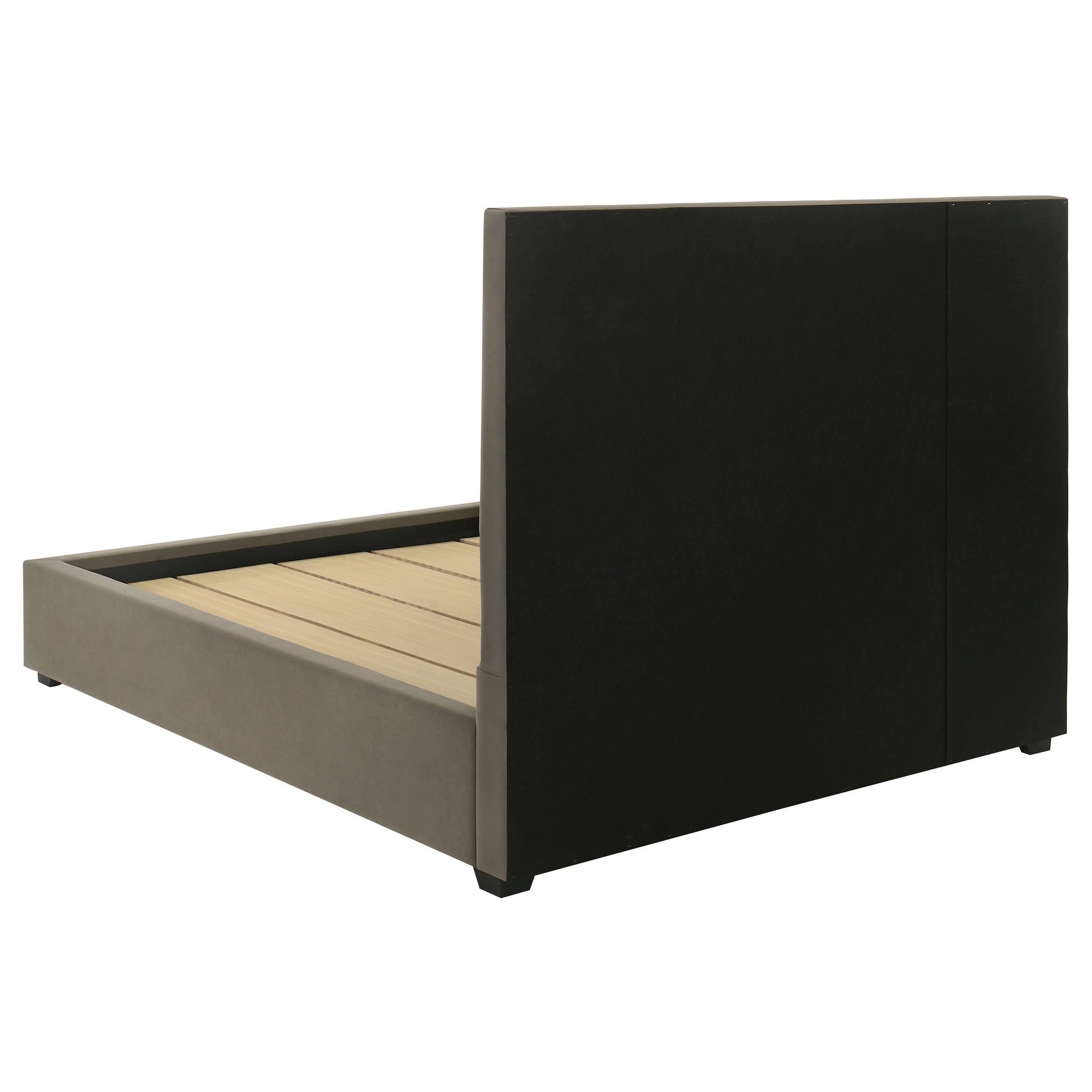  Coaster Furniture Delsea 315975KE Upholstered Eastern King Platform Bed - Light Brown IMAGE 5