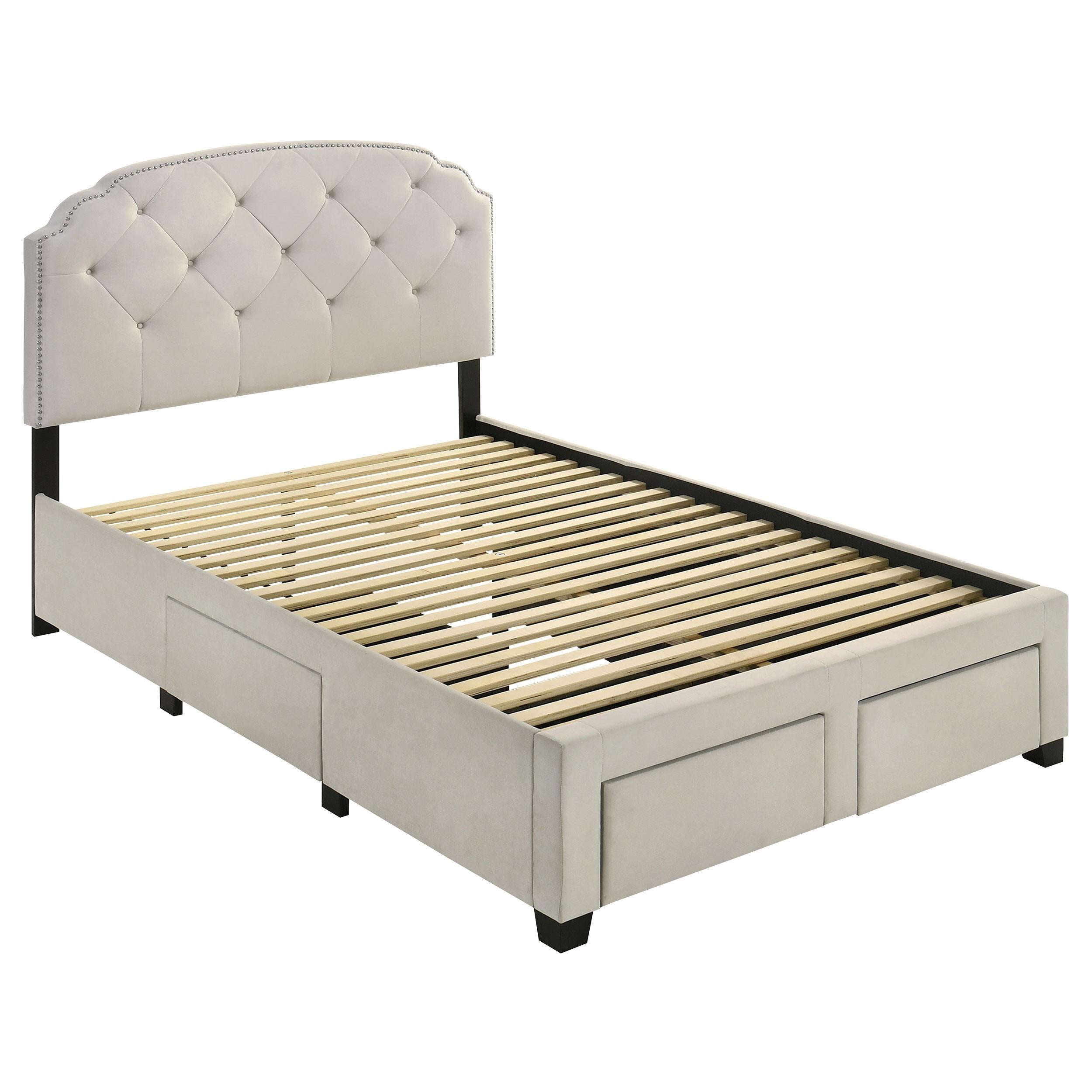  Coaster Furniture Marianna 316011F 4-drawer Upholstered Full Storage Bed - Cream IMAGE 10