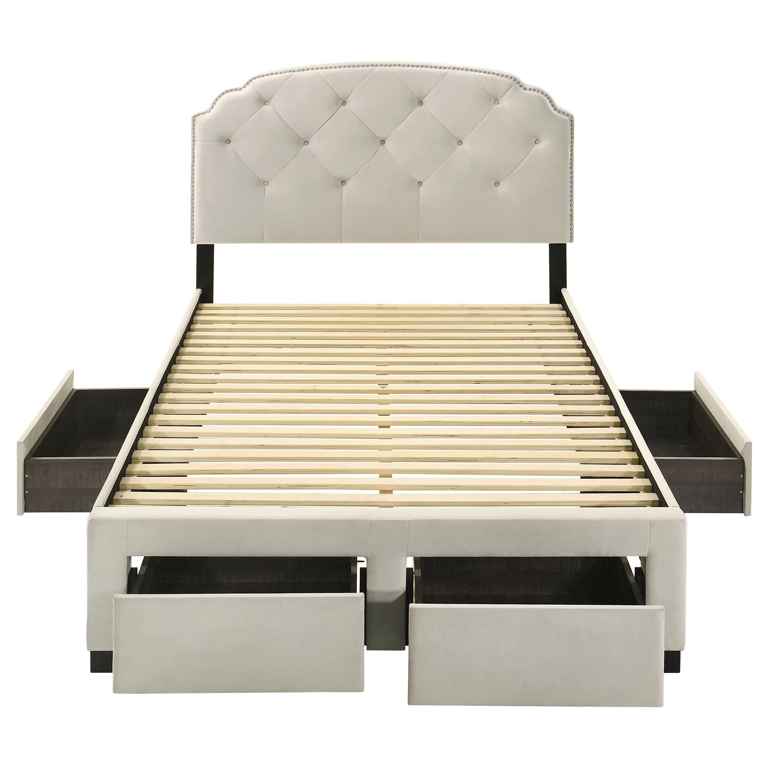  Coaster Furniture Marianna 316011F 4-drawer Upholstered Full Storage Bed - Cream IMAGE 12