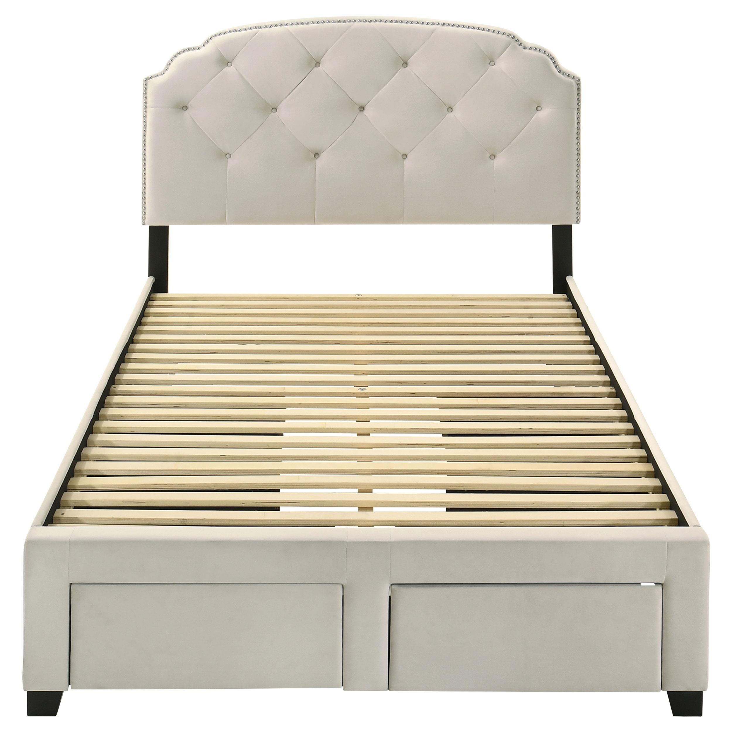  Coaster Furniture Marianna 316011F 4-drawer Upholstered Full Storage Bed - Cream IMAGE 9